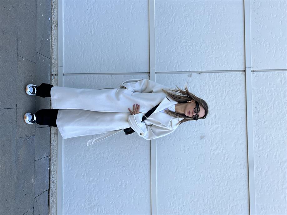 Balık Sırtı Premium Kaşe Kaban