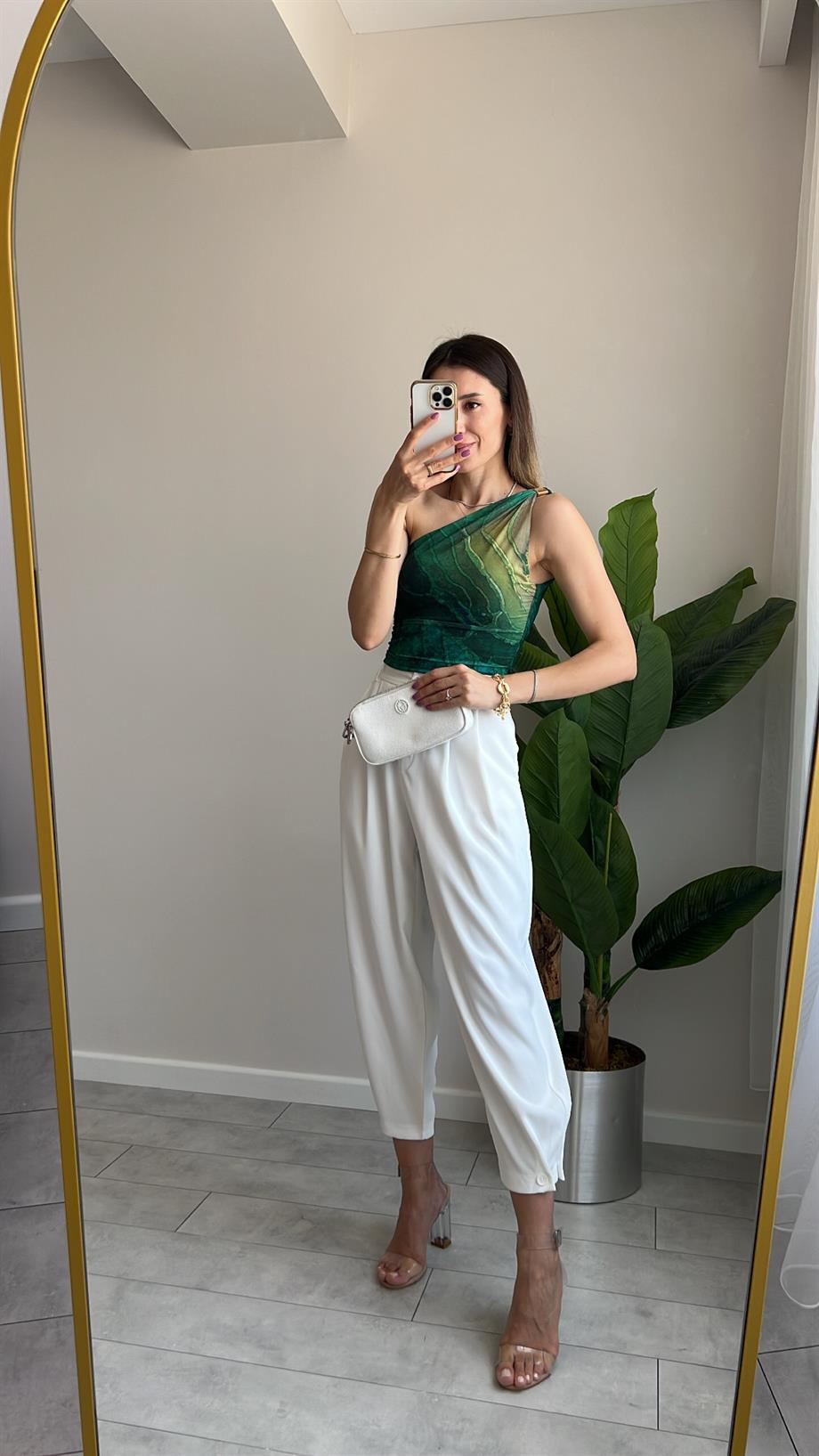 Batik Desen Tül Bluz