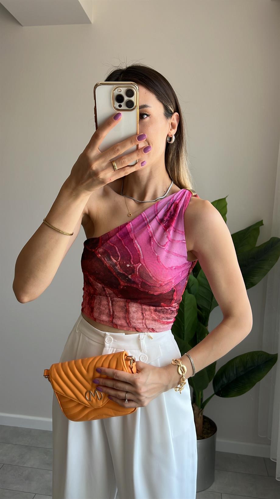 Batik Desen Tül Bluz