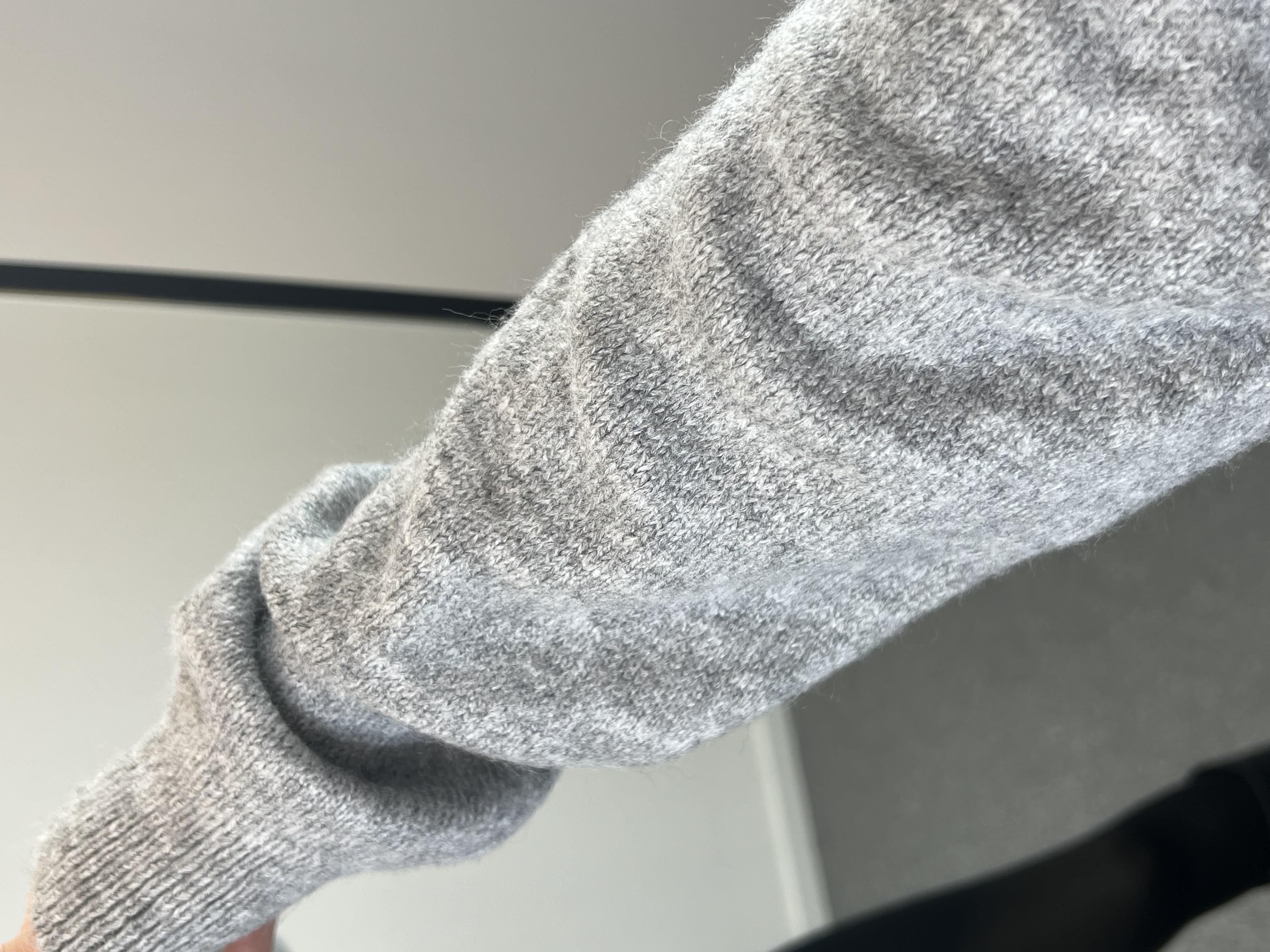 Bisiklet Yaka Gri Kazak