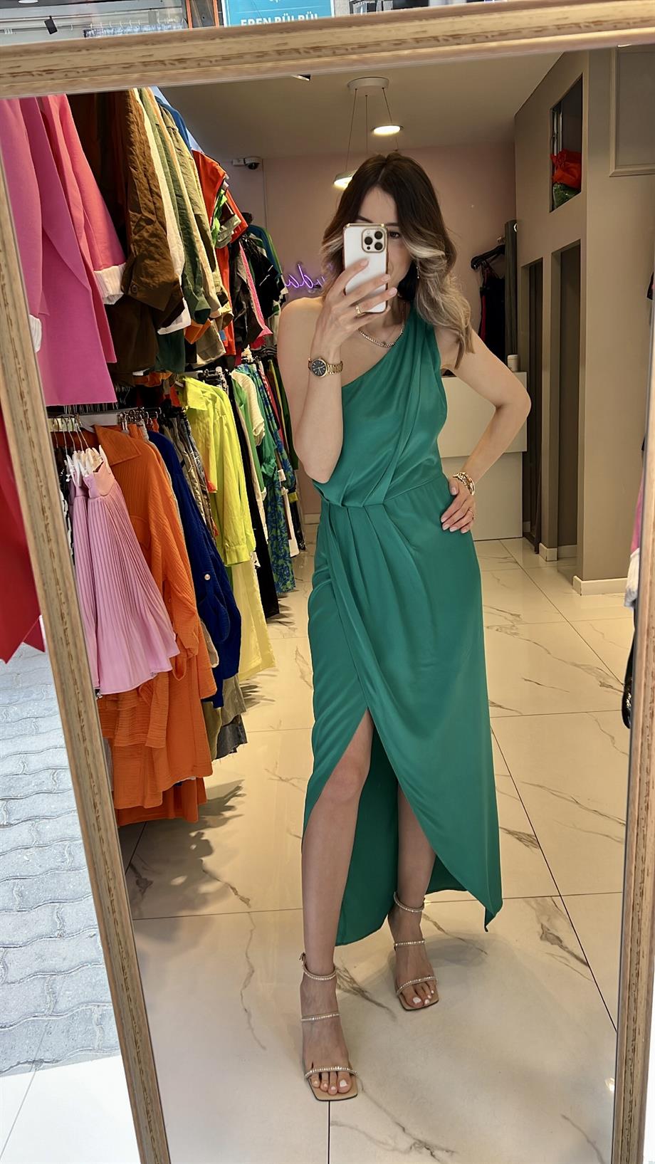 Bsl Saten Abiye Elbise