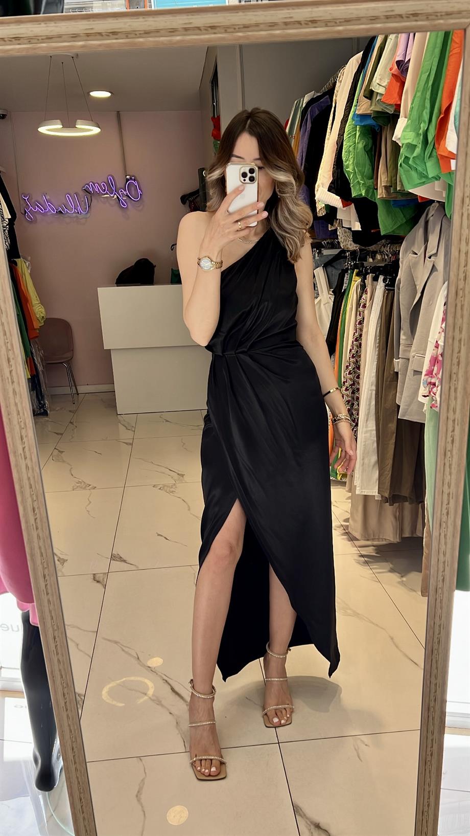 Bsl Saten Abiye Elbise