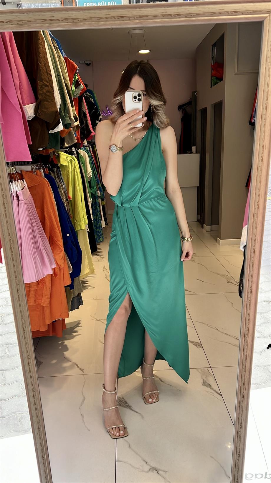 Bsl Saten Abiye Elbise