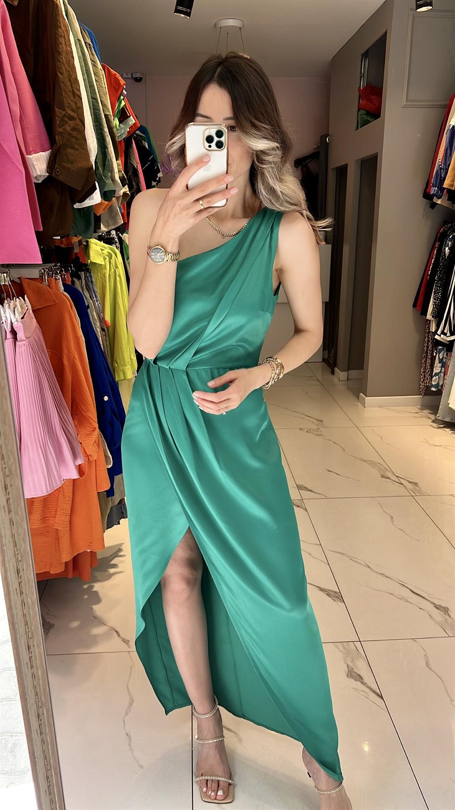 Bsl Saten Abiye Elbise