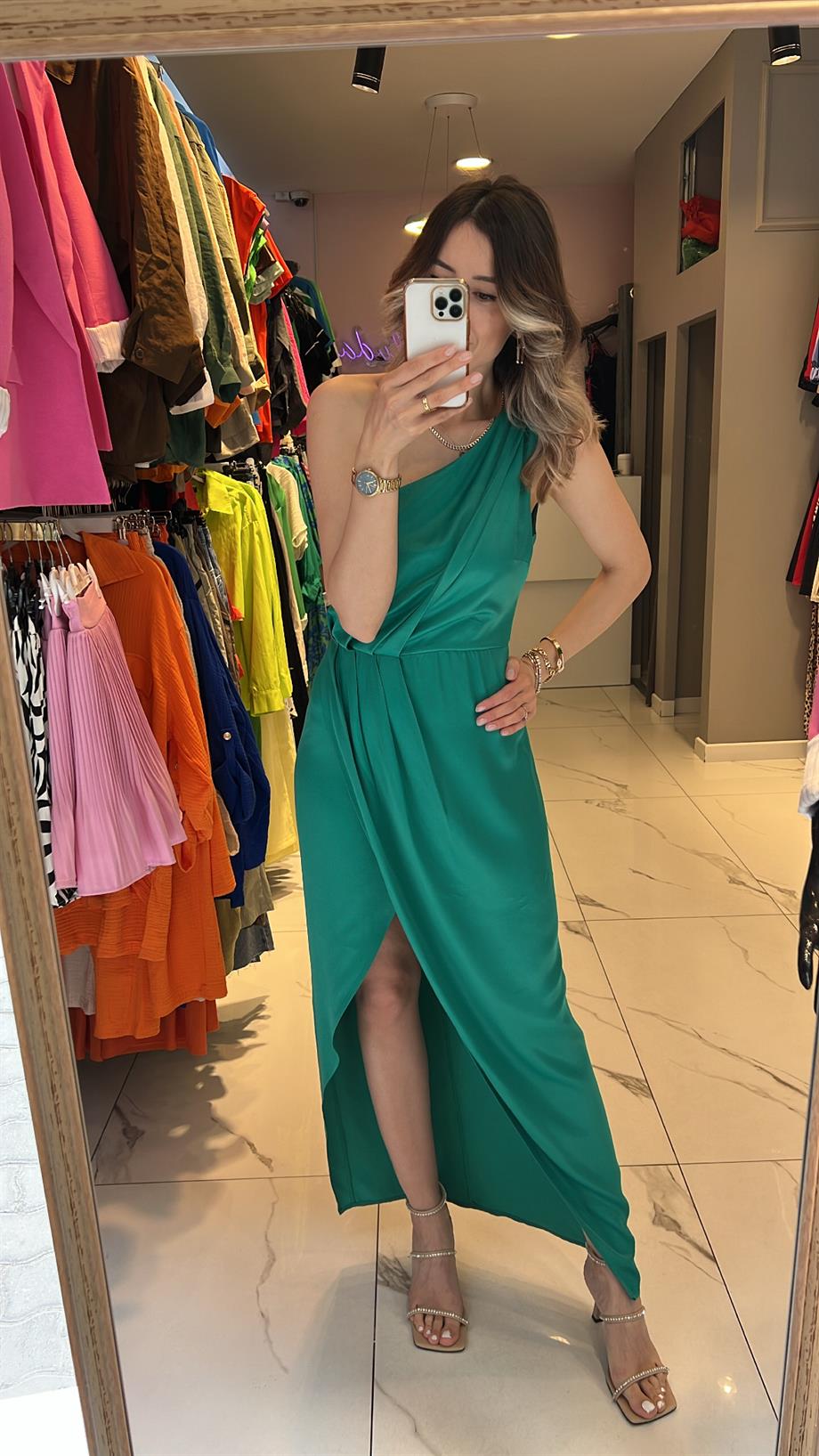 Bsl Saten Abiye Elbise