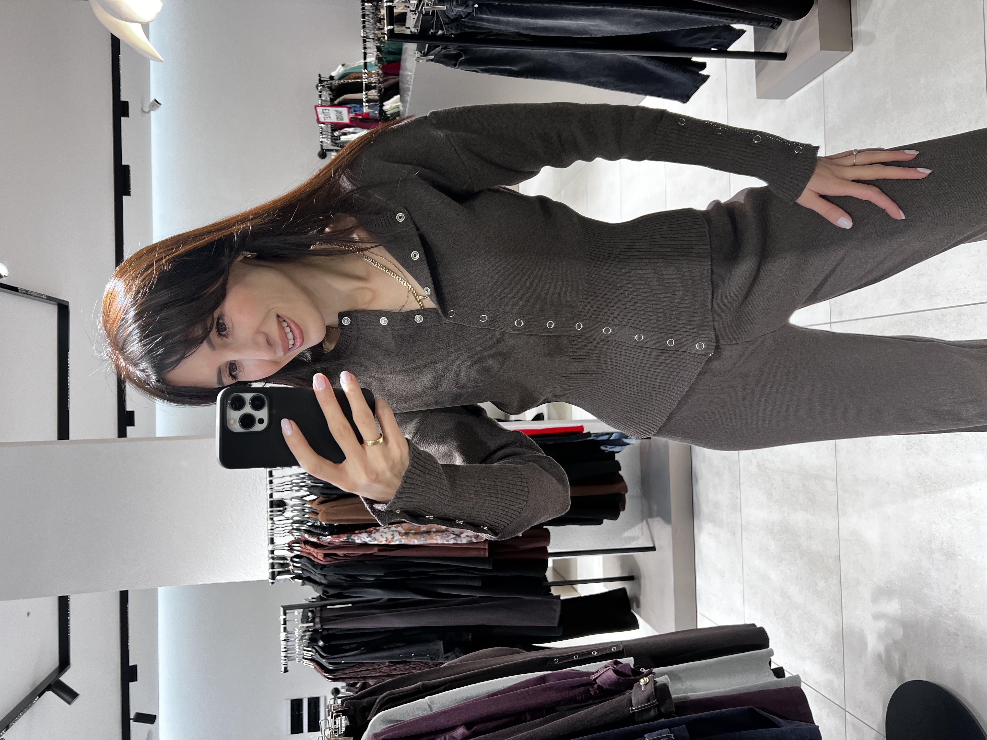 Çıt Çıt Detay Triko Takım KAHVE