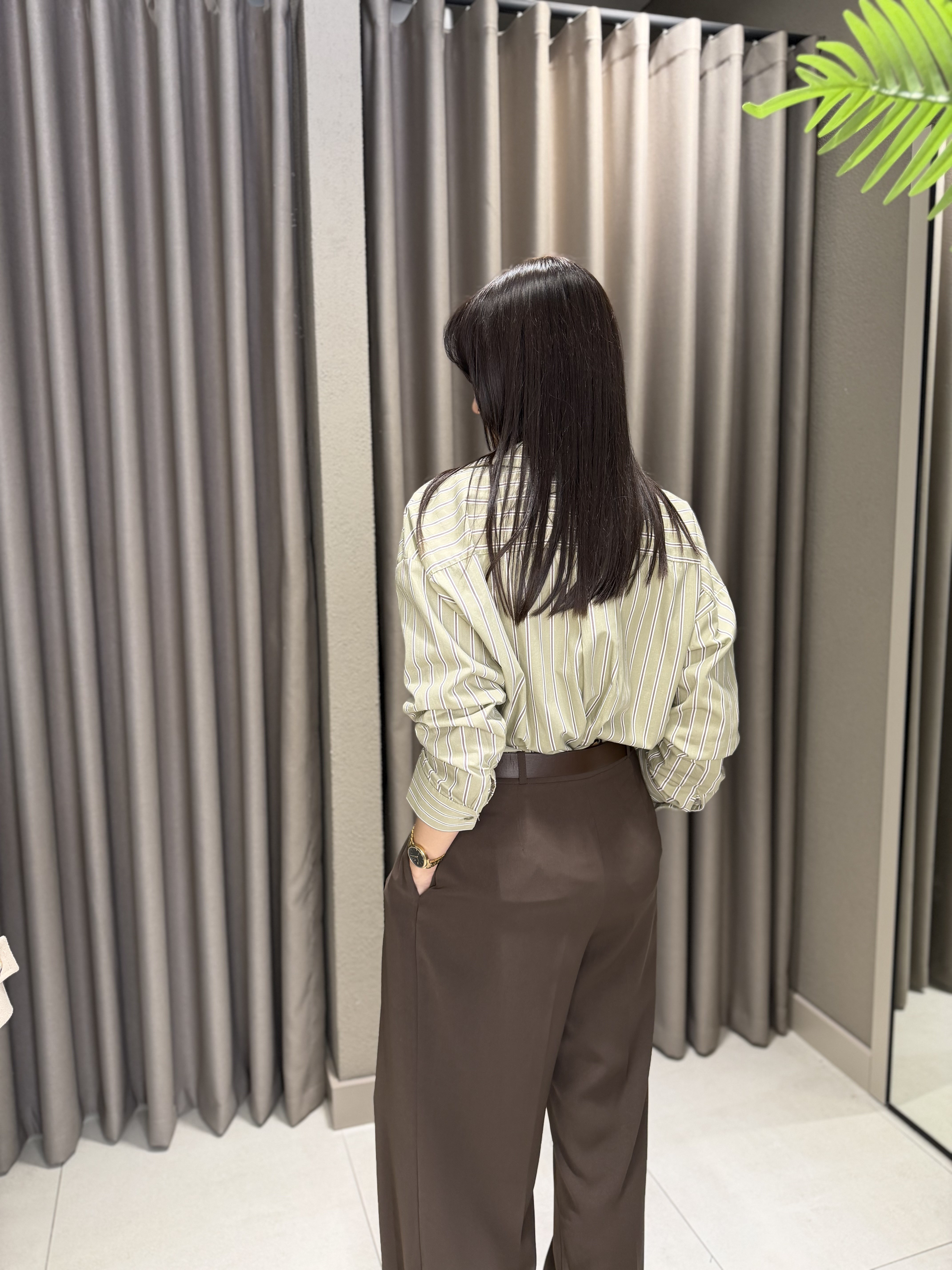 ÇİZGİLİ GÖMLEK YEŞİL