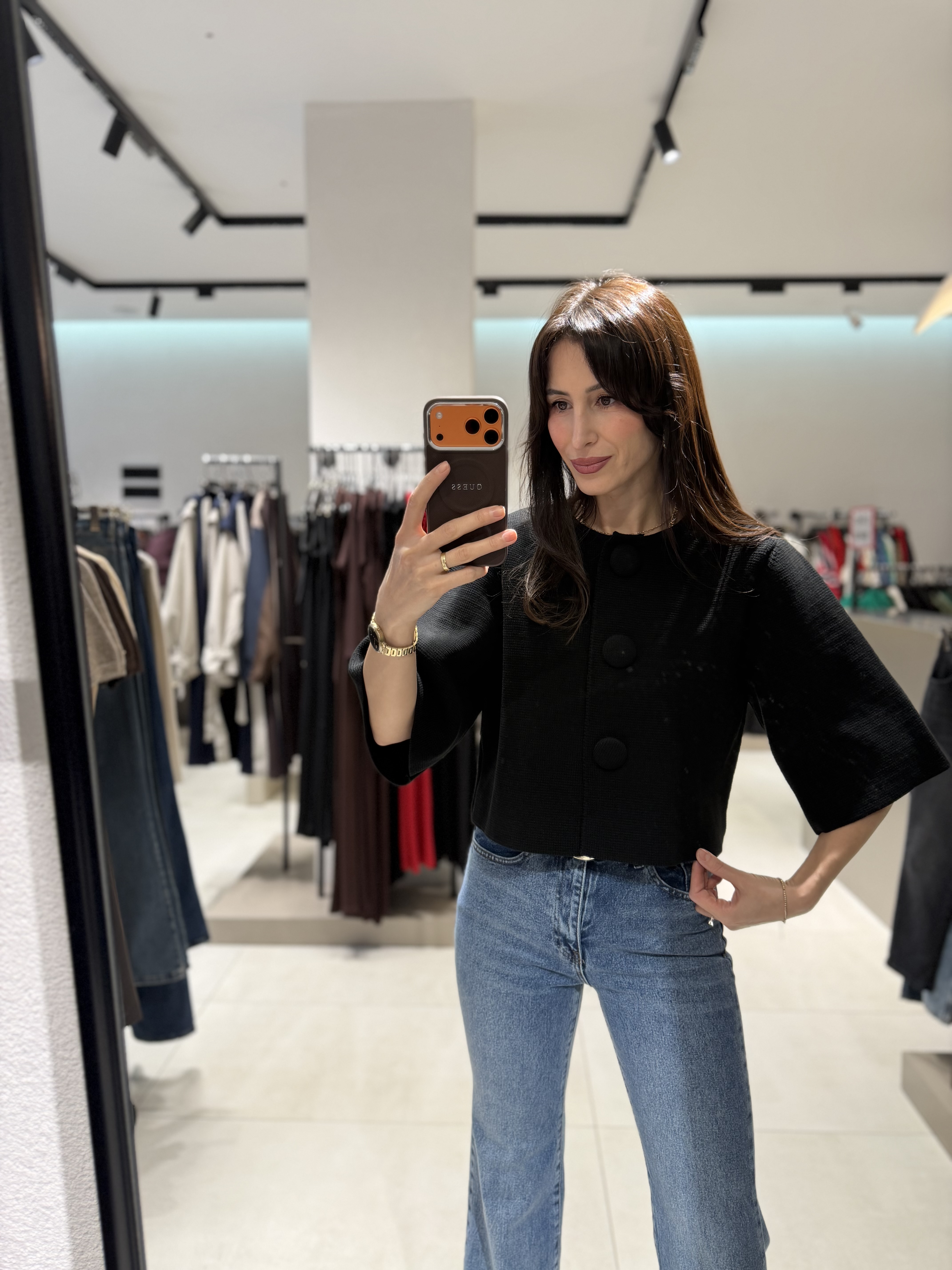 DİLVİN KISA KOLLU ÇELİK TRİKO HIRKA SİYAH