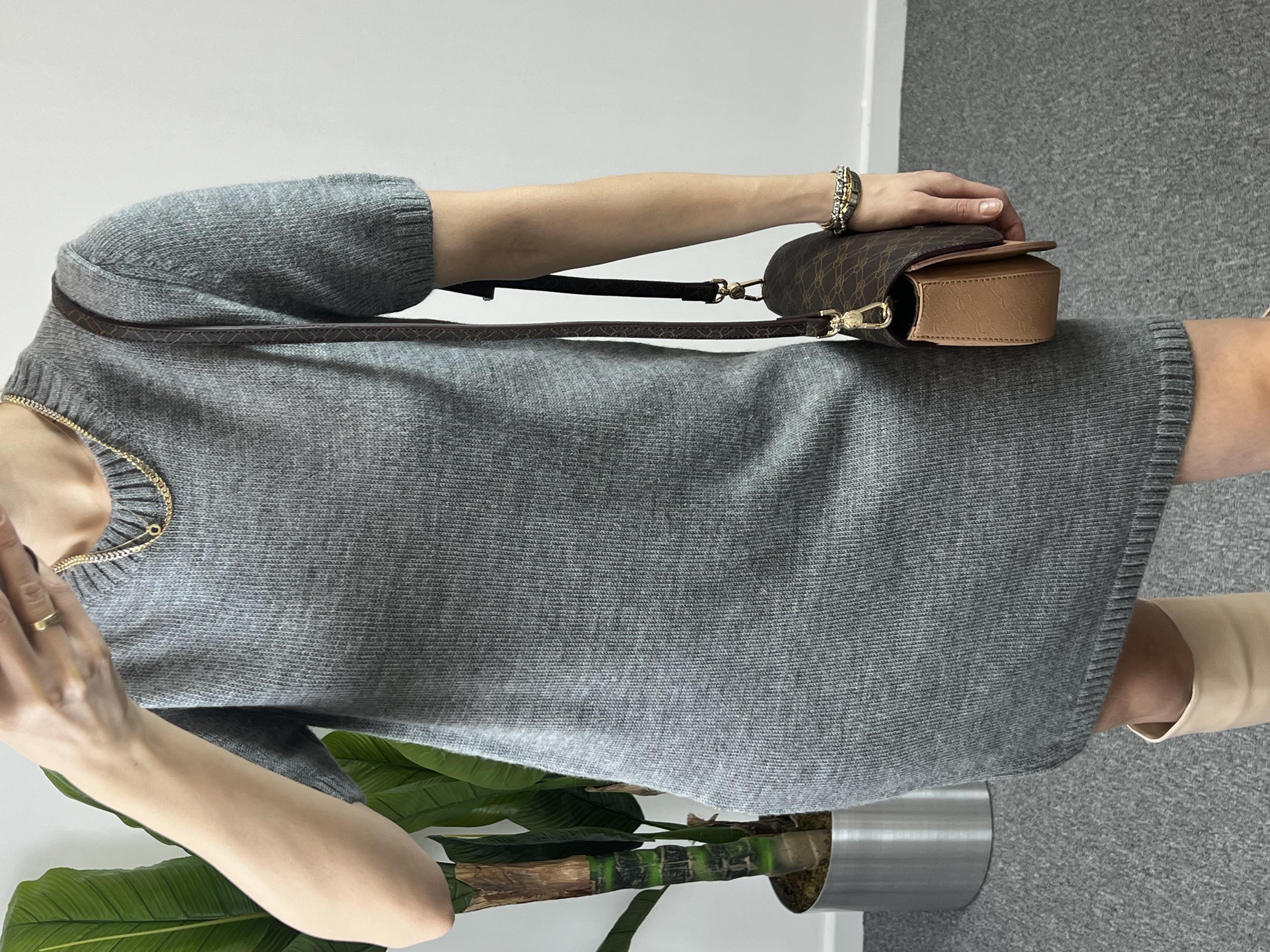 Dilvin Kısa Kollu Triko Elbise