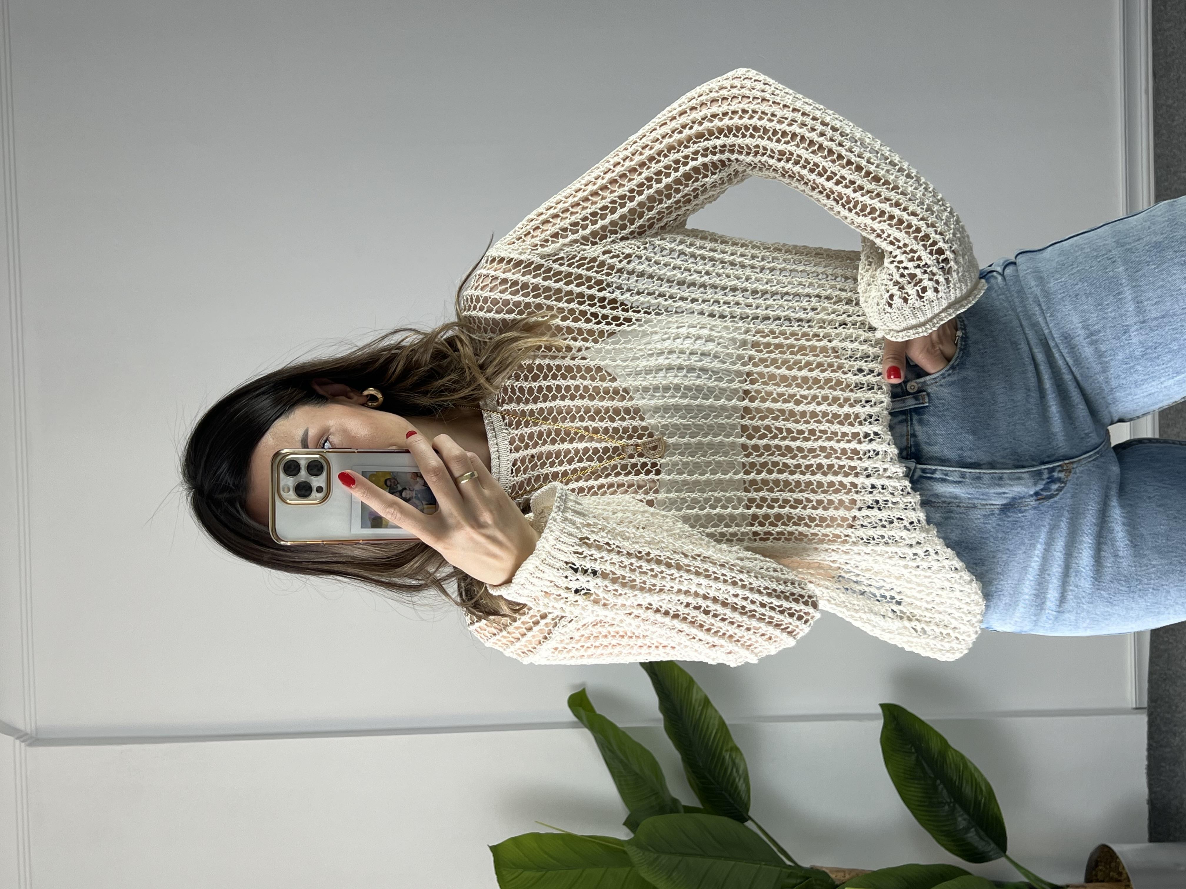 Dilvin Krem File Bluz