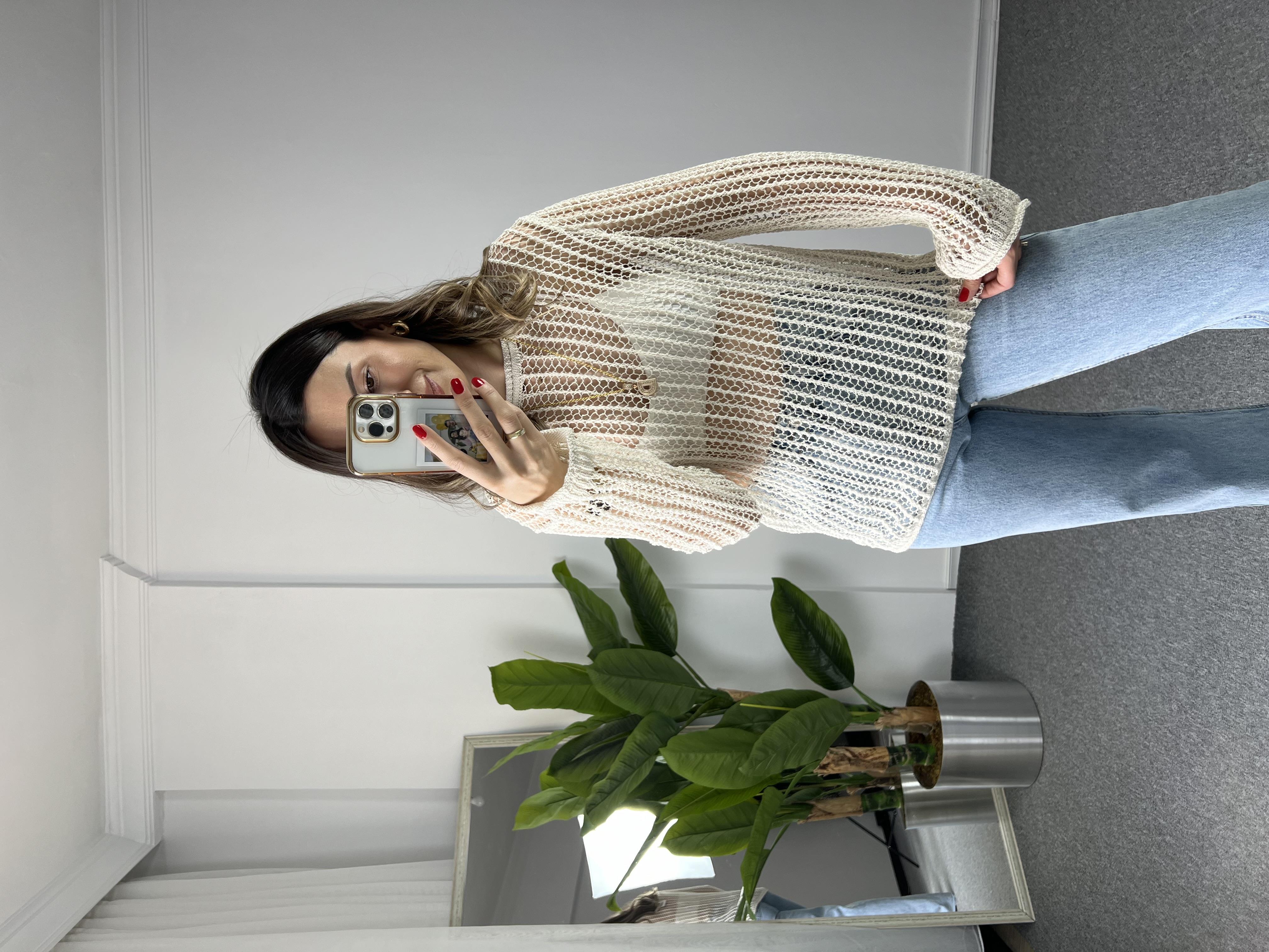 Dilvin Krem File Bluz