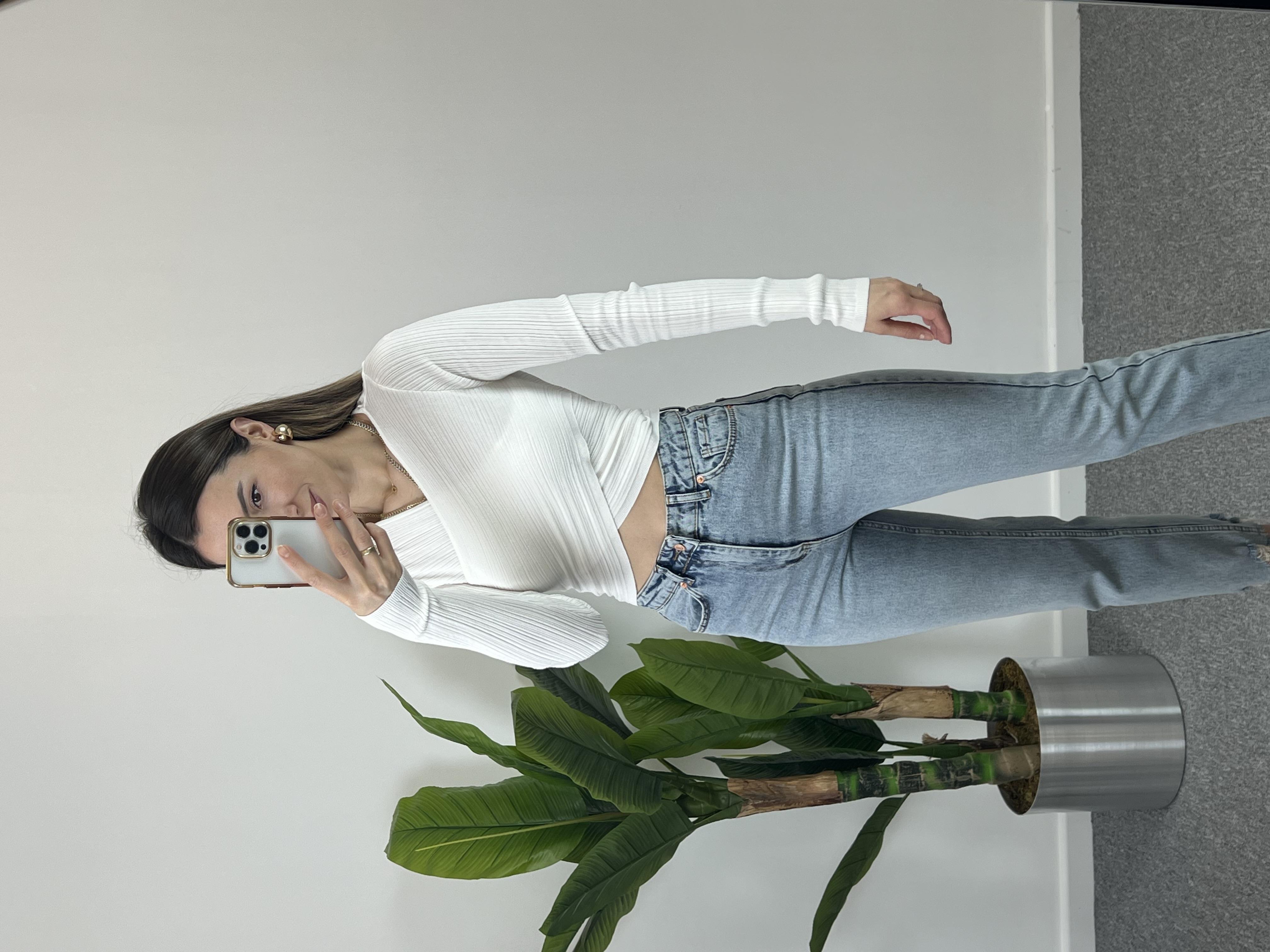 Dilvin Önü Çapraz Bluz