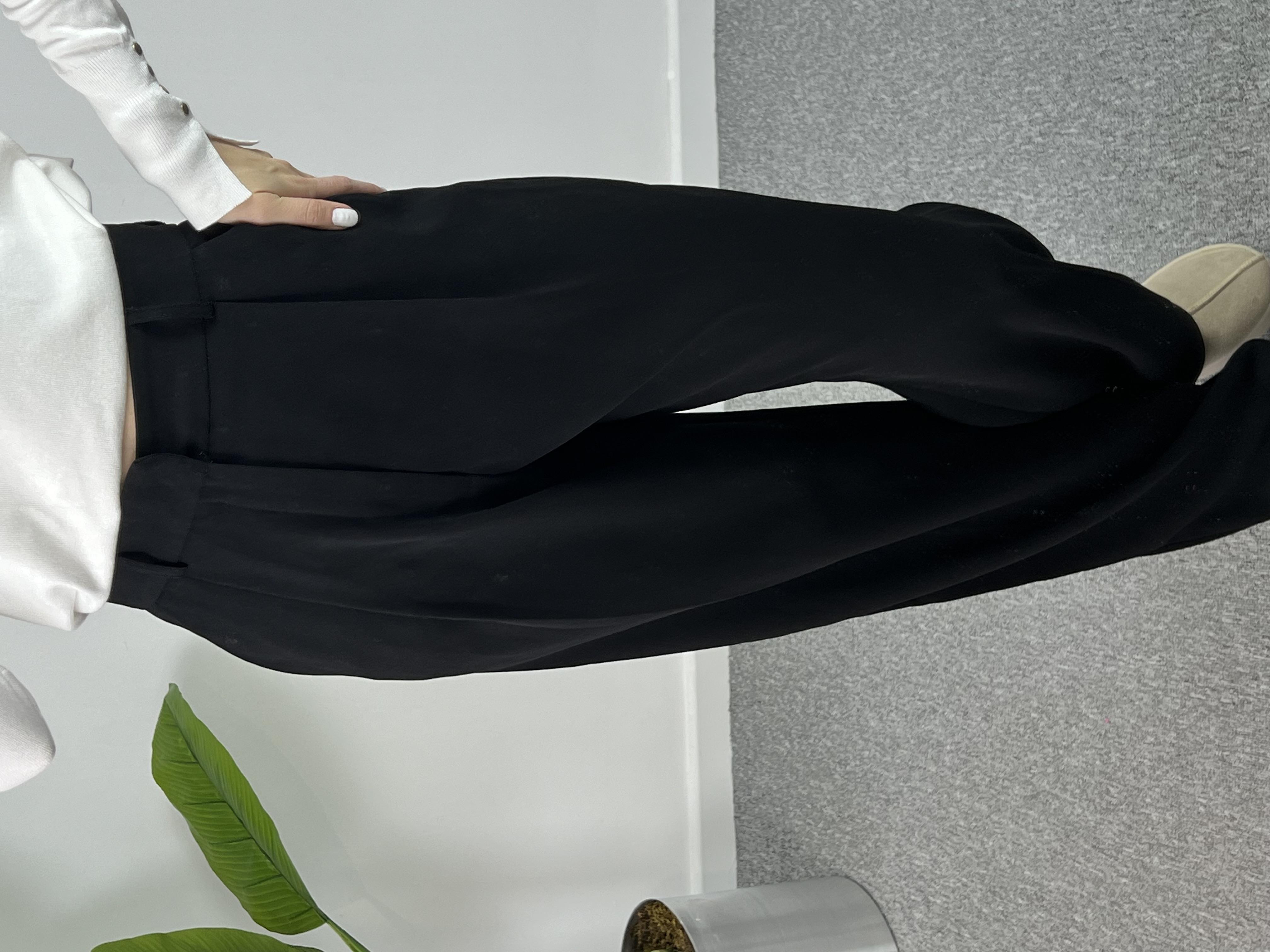 Dilvin Siyah Palazzo Pantolon