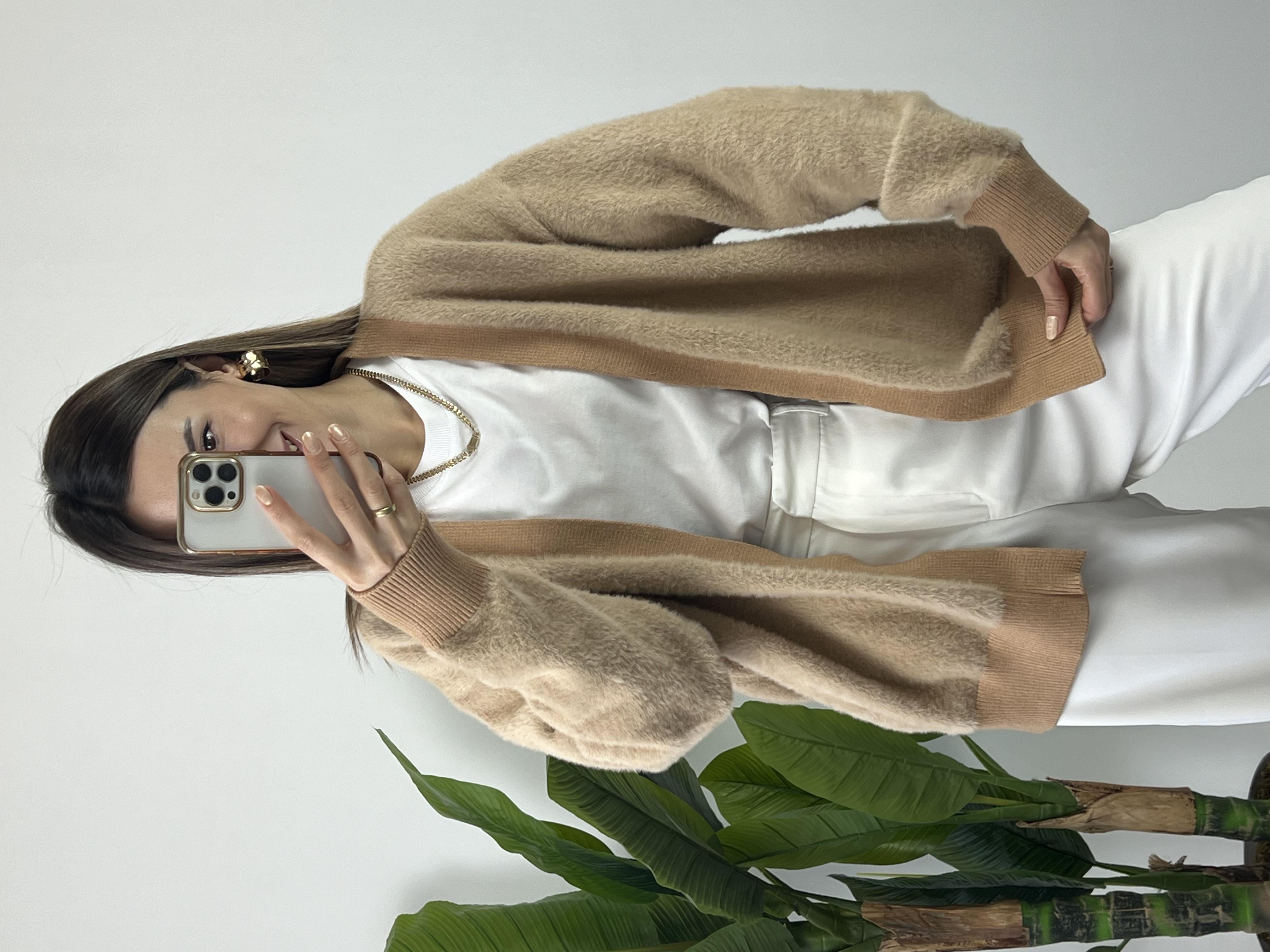 Dilvin yumoş vizon hırka