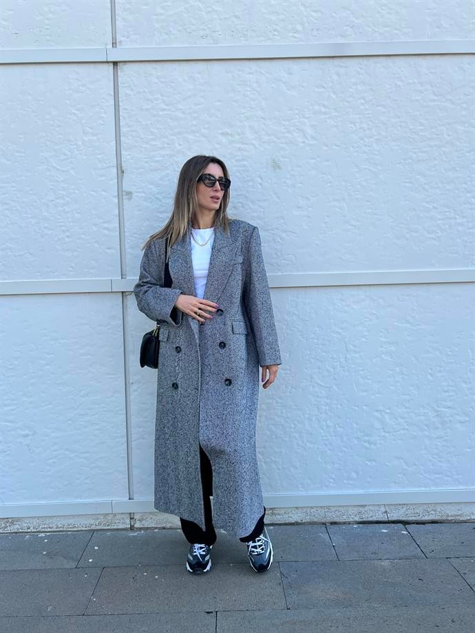 Düğmeli Balık Sırtı Kaşe 