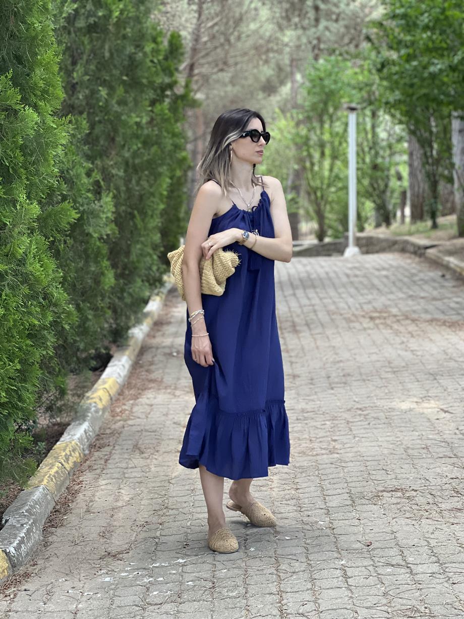 Fsp Kolyeli Askılı Elbise