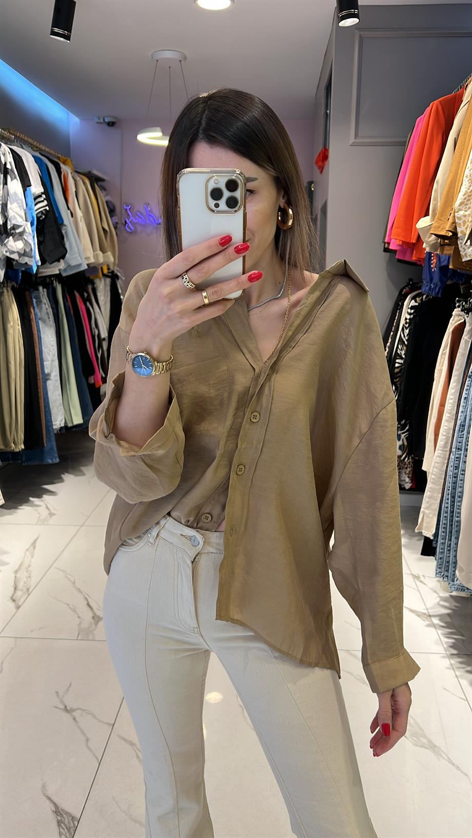 Fsp Tensel Owersize Gömlek