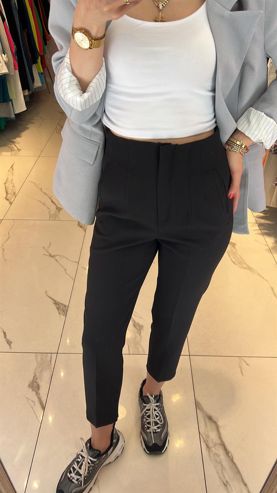 Fsp Yüksek Bel Kumaş Pantolon