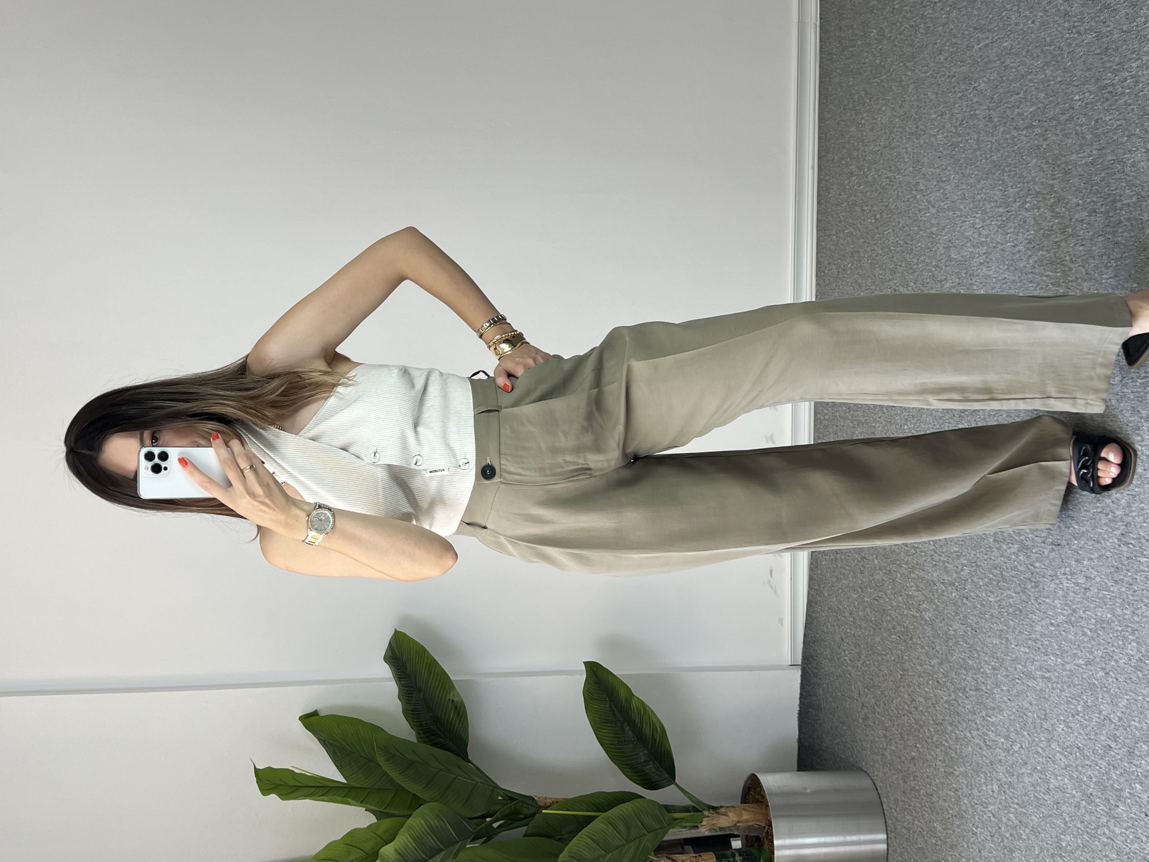 Haki Tensel Pantolon 