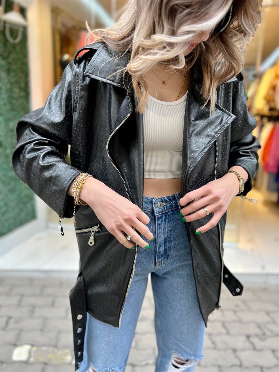 Htf Owersize Deri Ceket