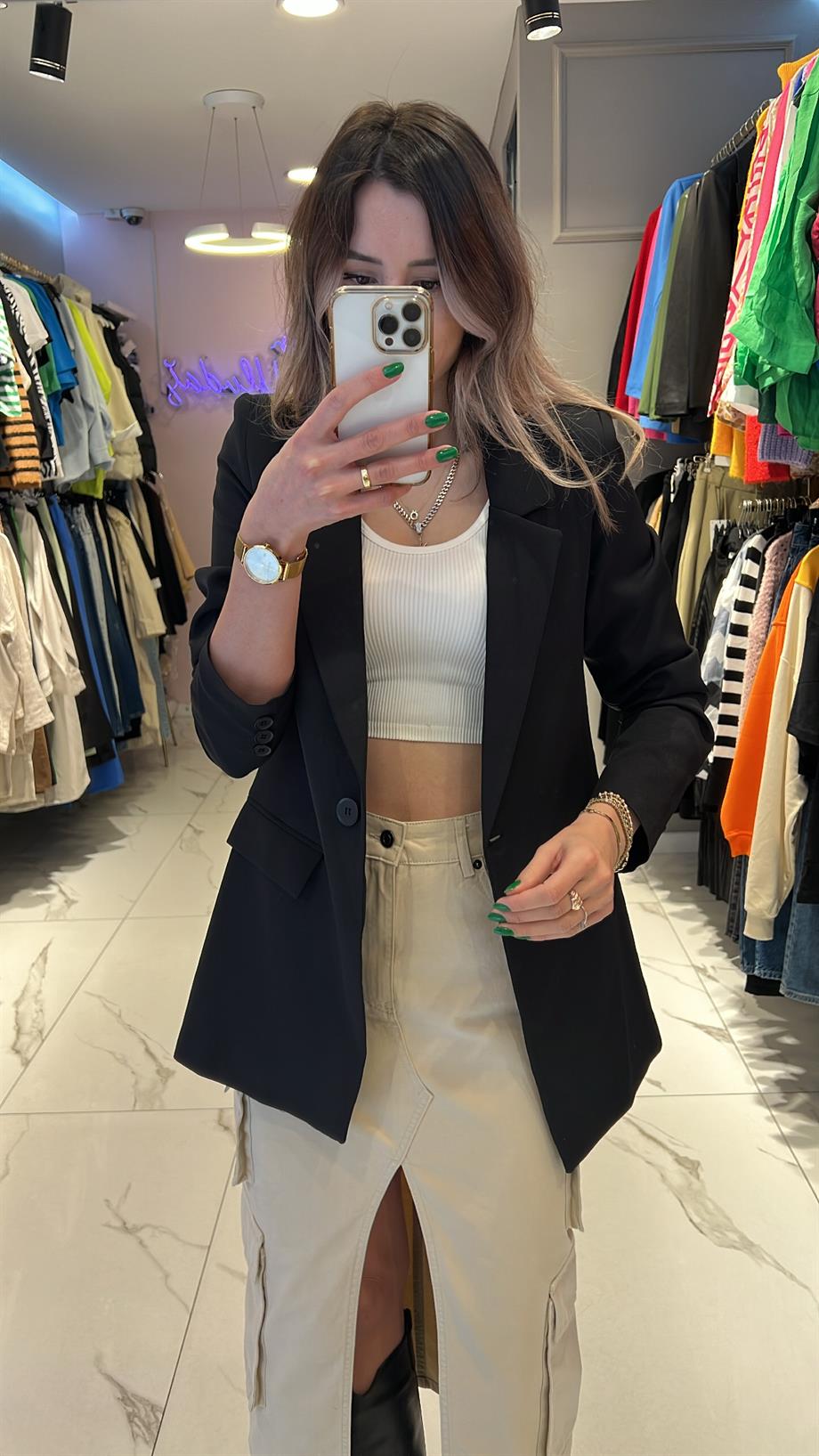 Hyl Siyah Blazer Ceekt