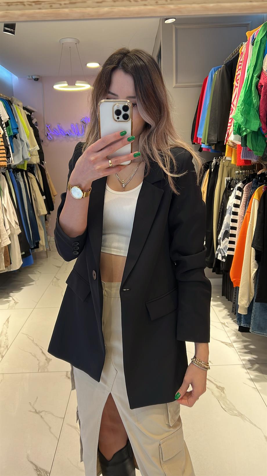 Hyl Siyah Blazer Ceekt