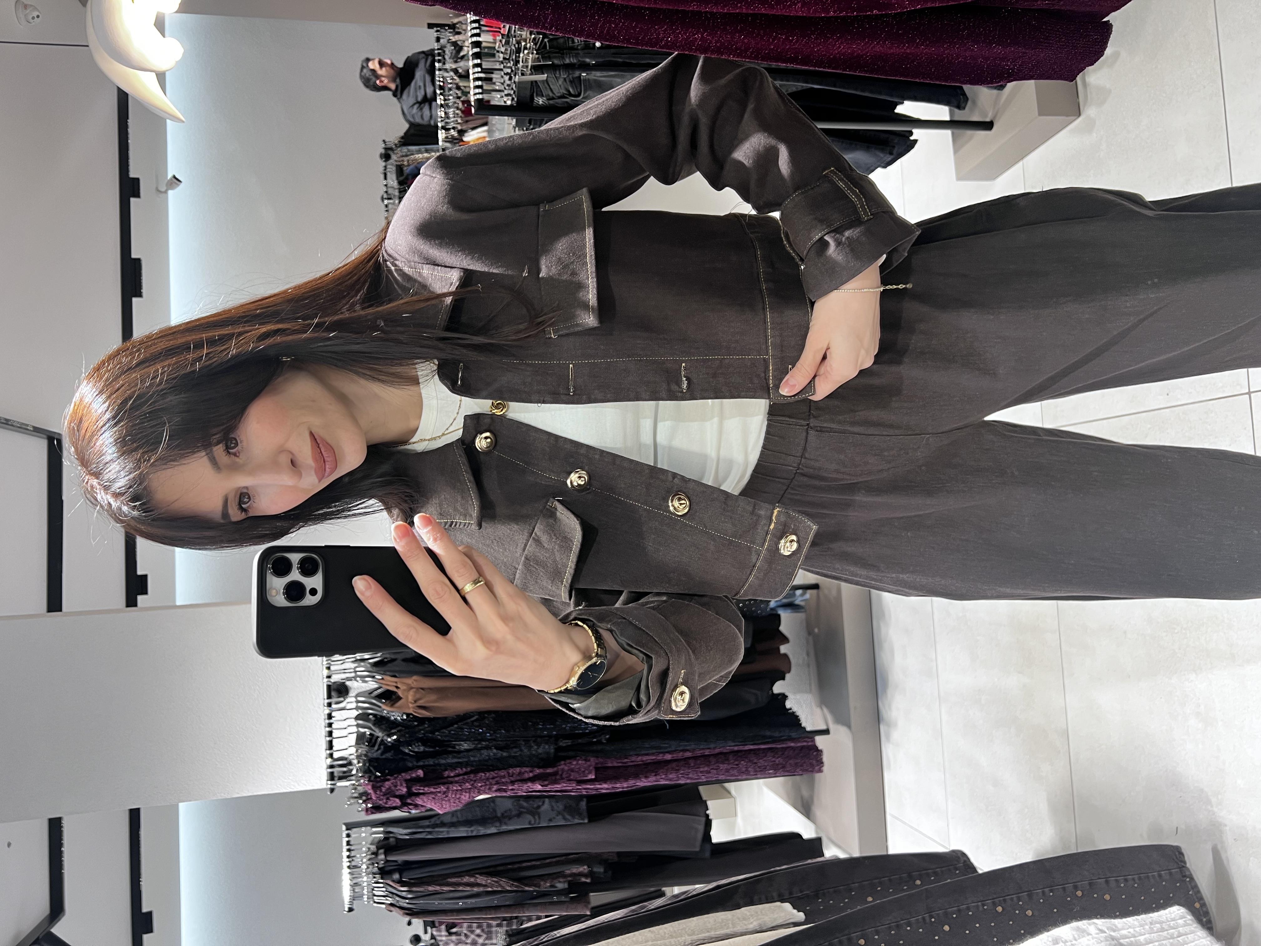 İkili Kot Takım Kahve