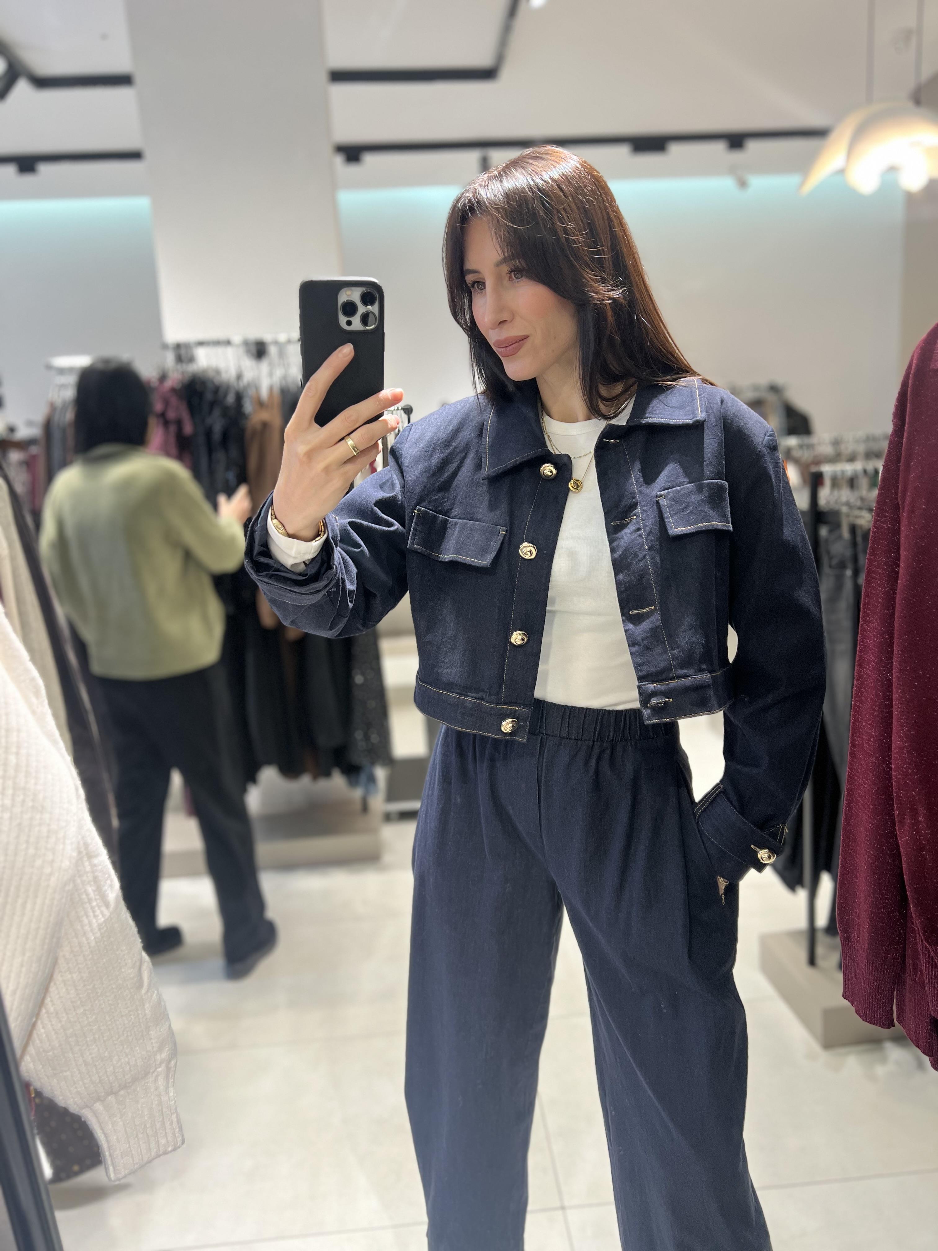 İkili Kot Takım Lacivert