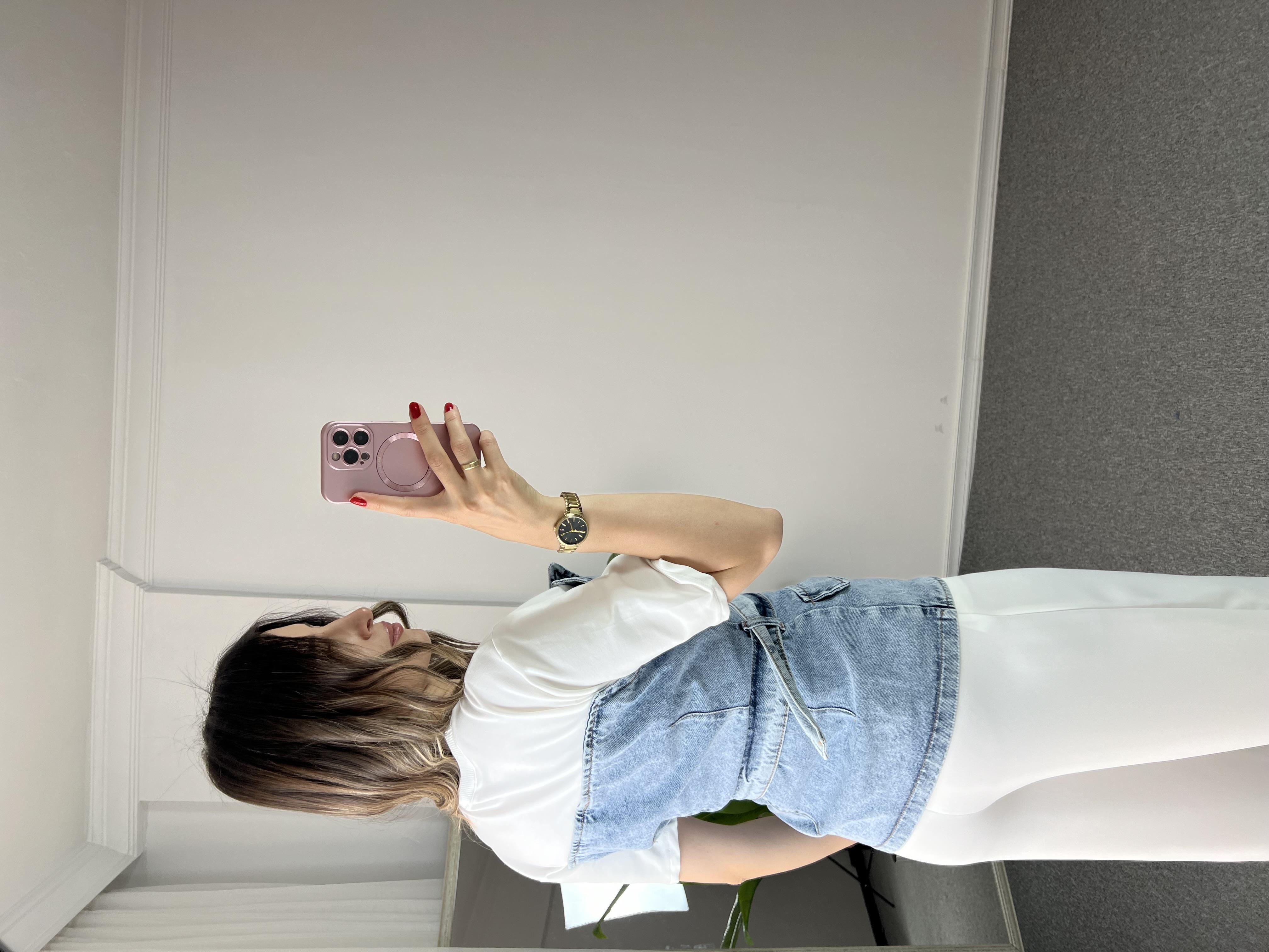 Jean Yelekli T-shirt