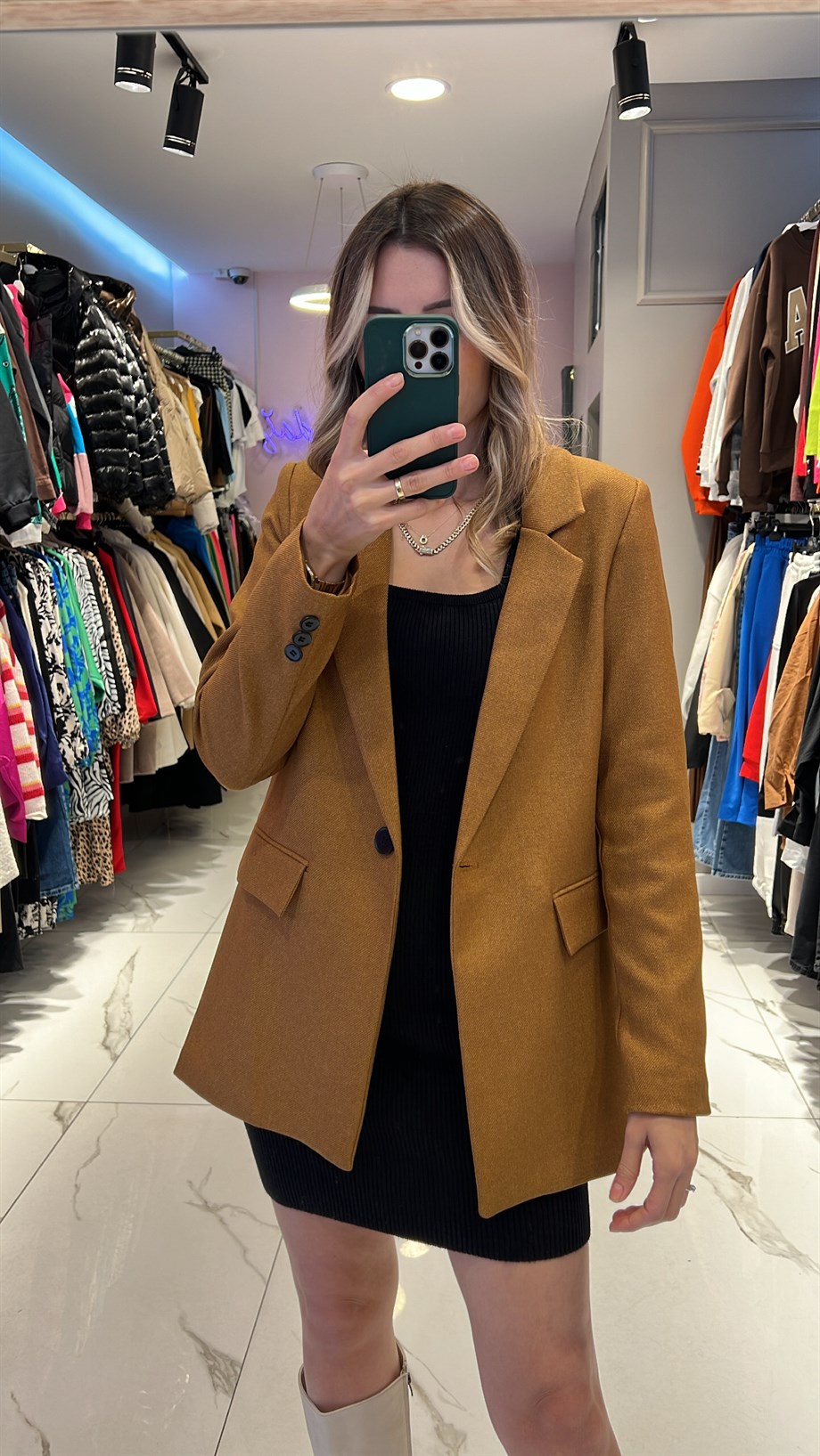 Kahve Blazer Ceket
