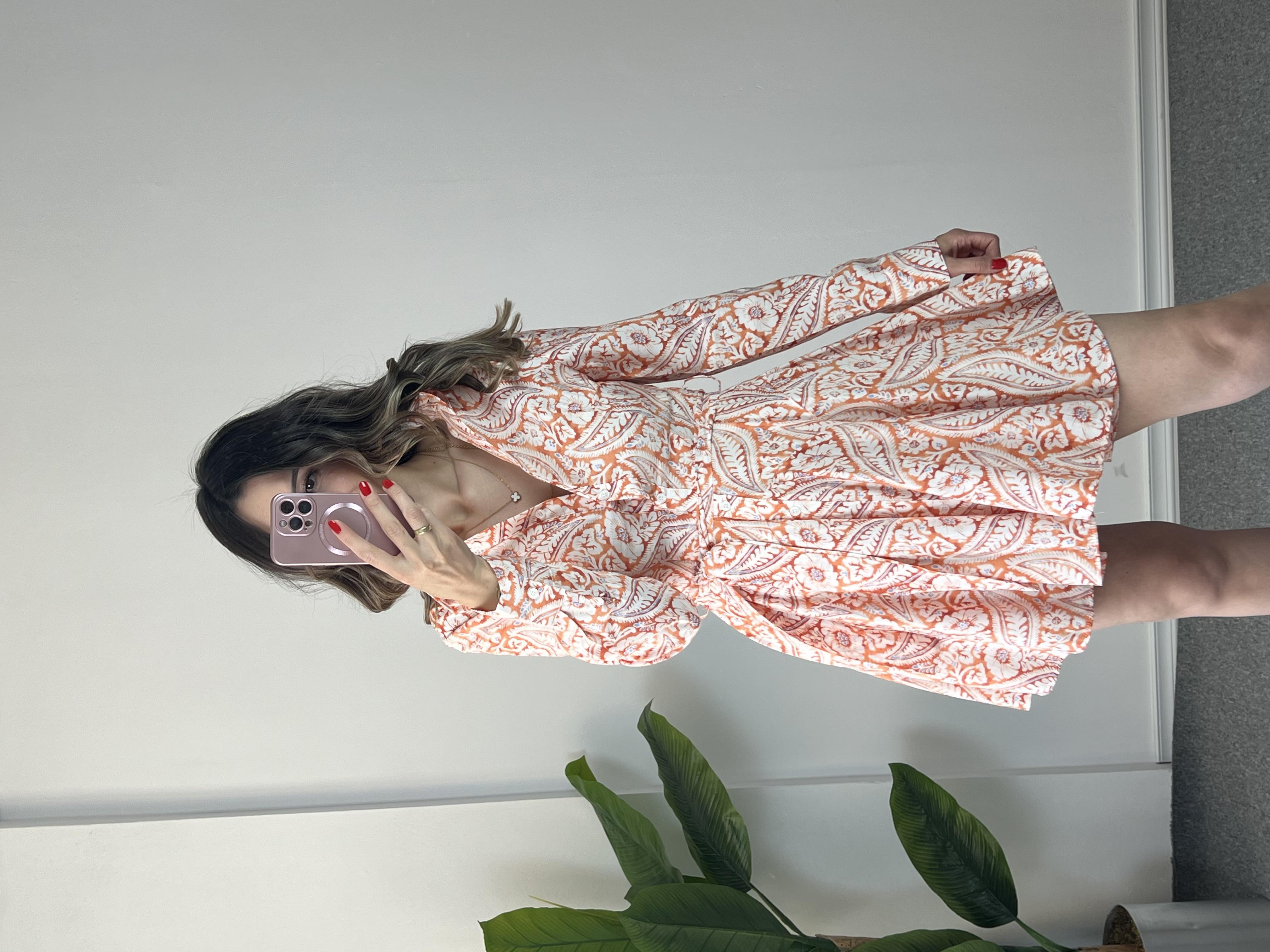 Marka Muadili Desenli Elbise