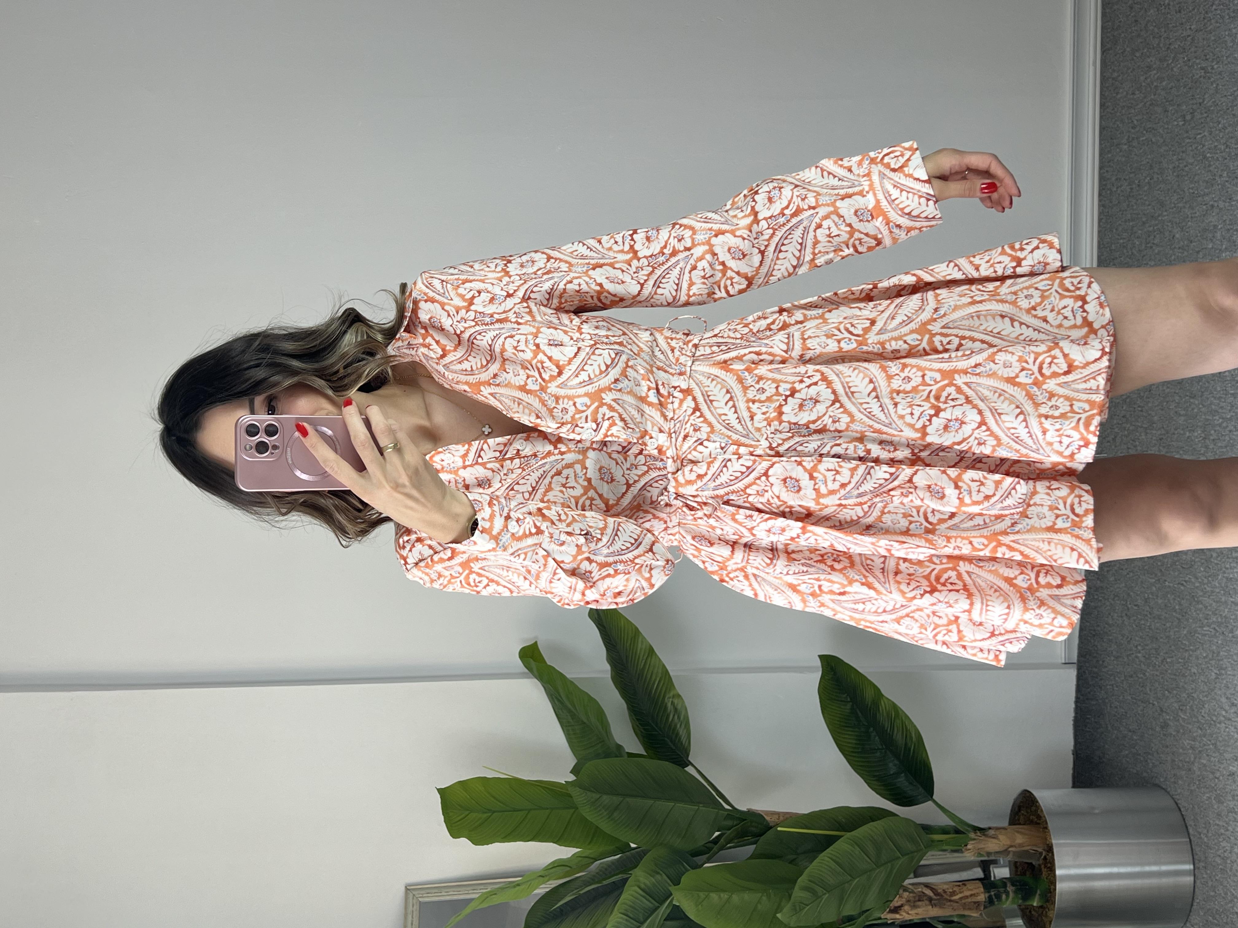 Marka Muadili Desenli Elbise