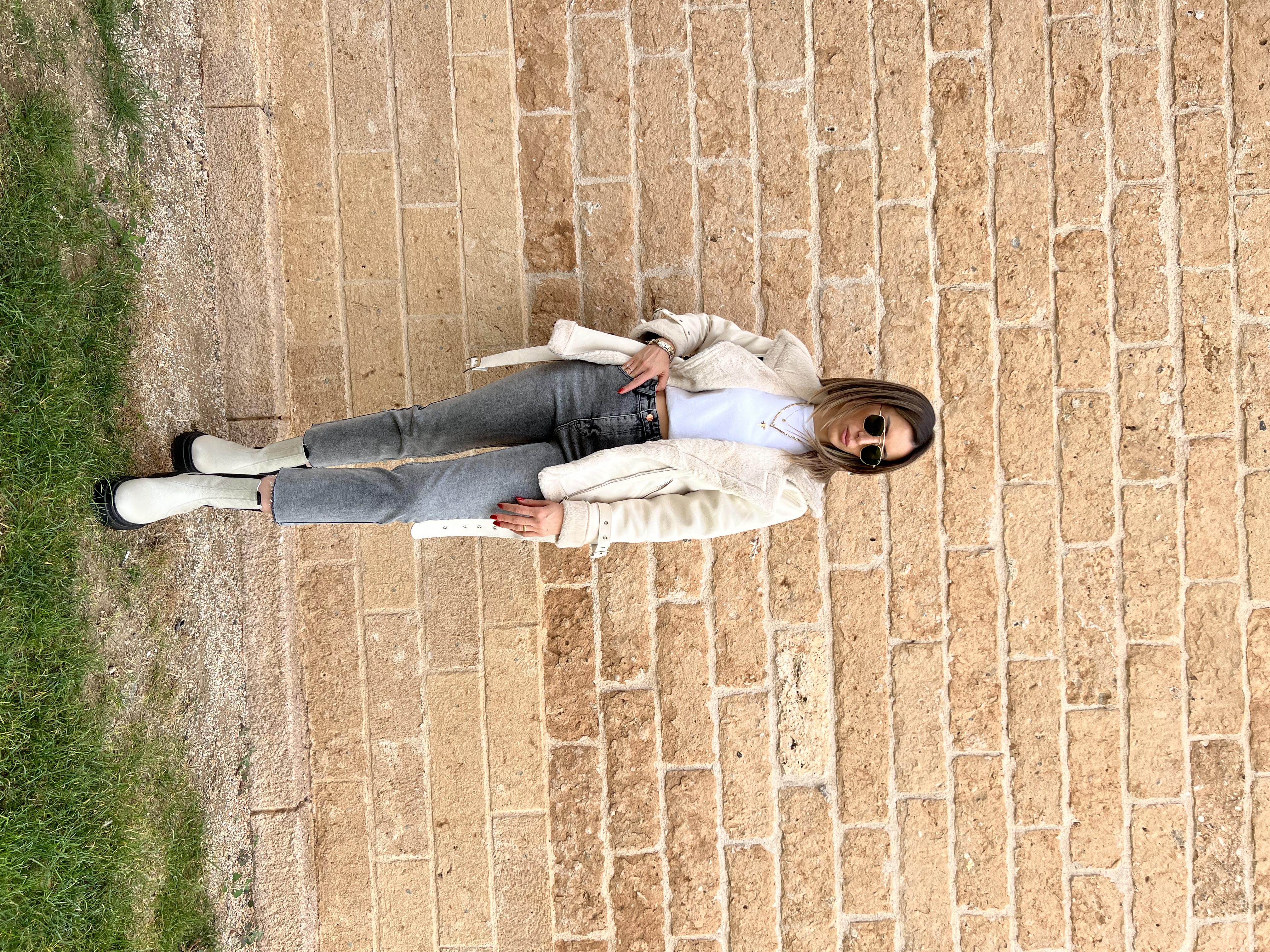 Marka Muadili Taş Uzun Biker Mont