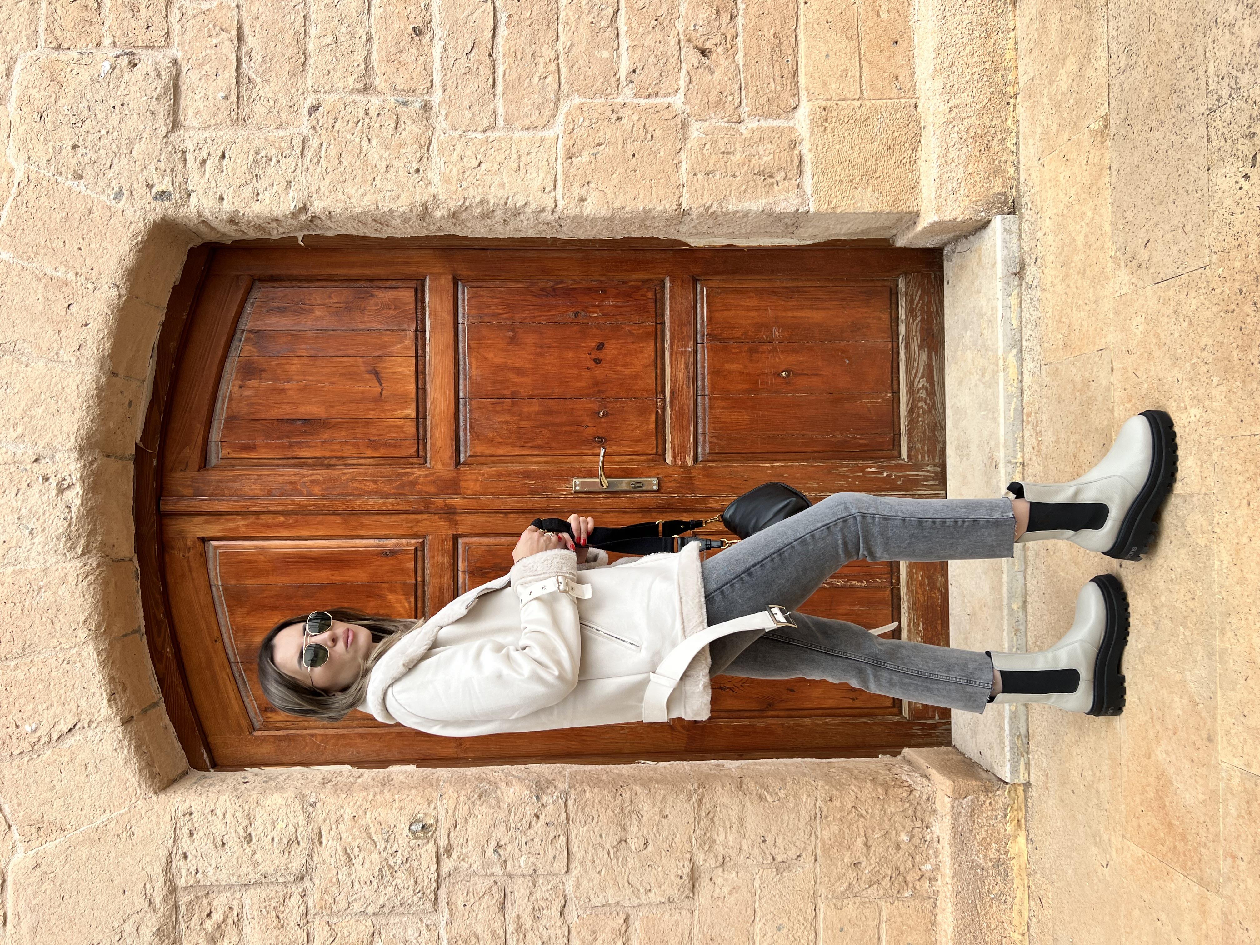 Marka Muadili Taş Uzun Biker Mont