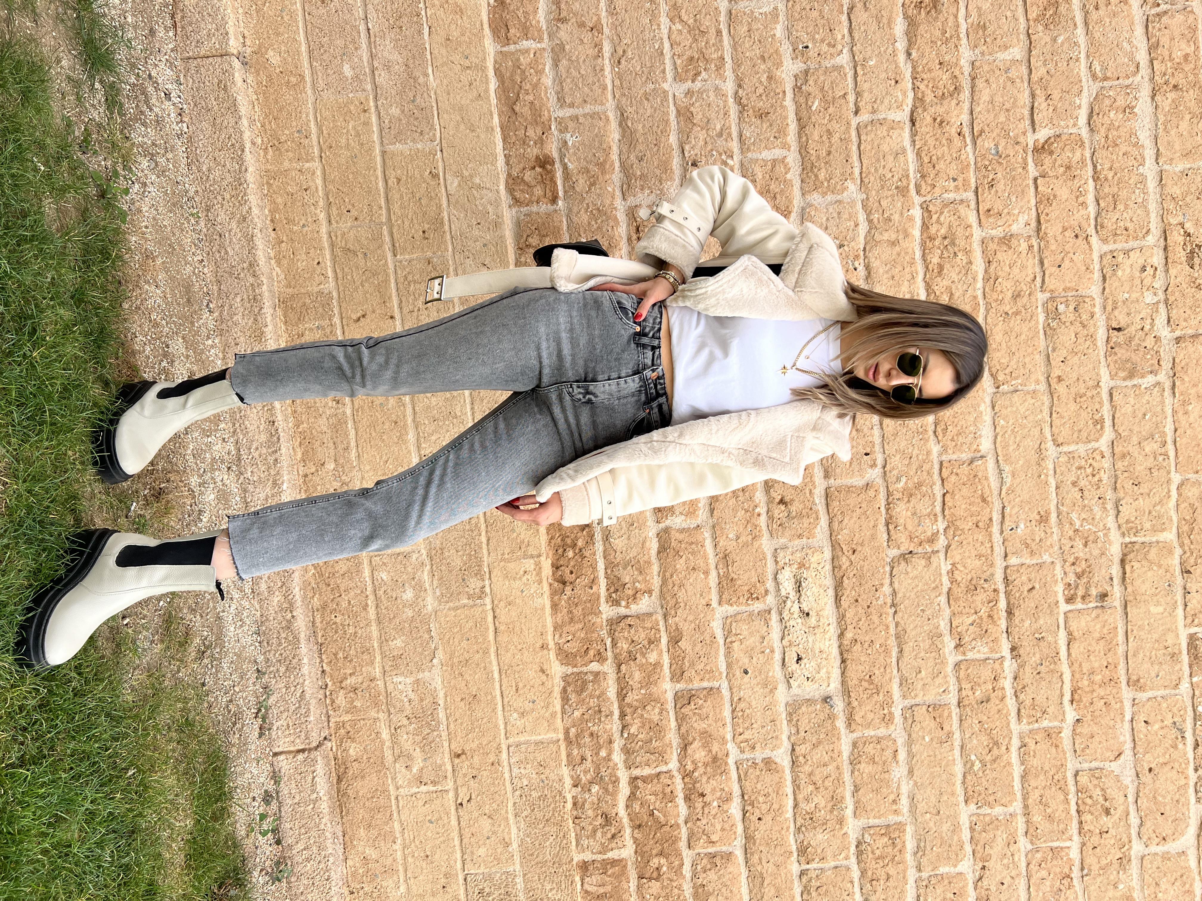 Marka Muadili Taş Uzun Biker Mont