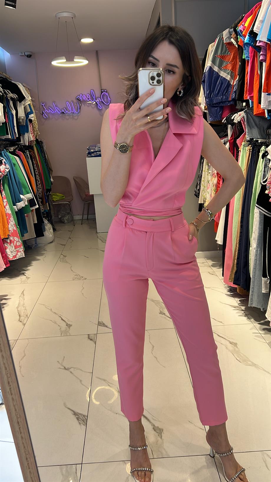 Mcx Pembe Yelekli Takım 