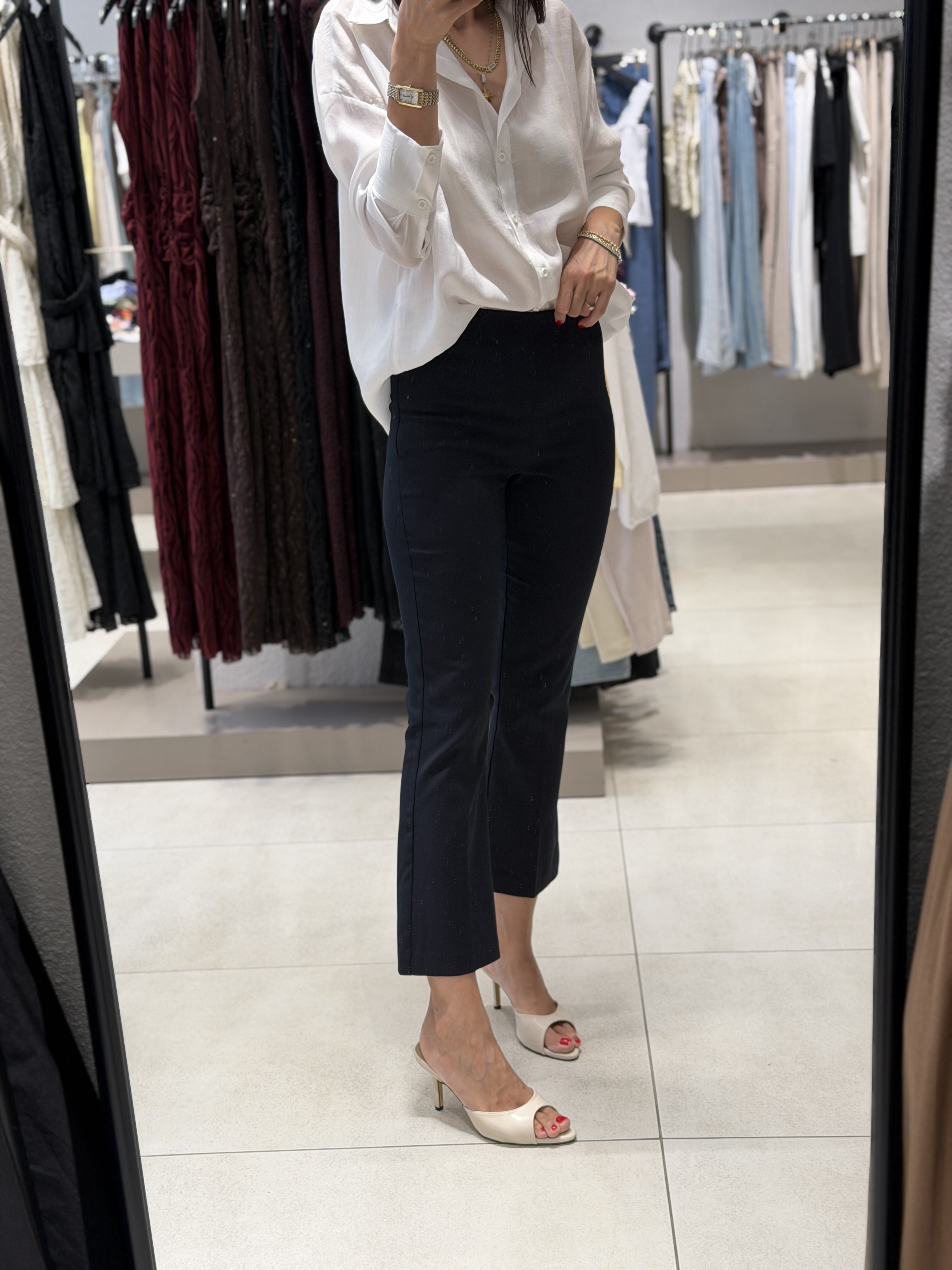 Mini Flare Pantolon SİYAH
