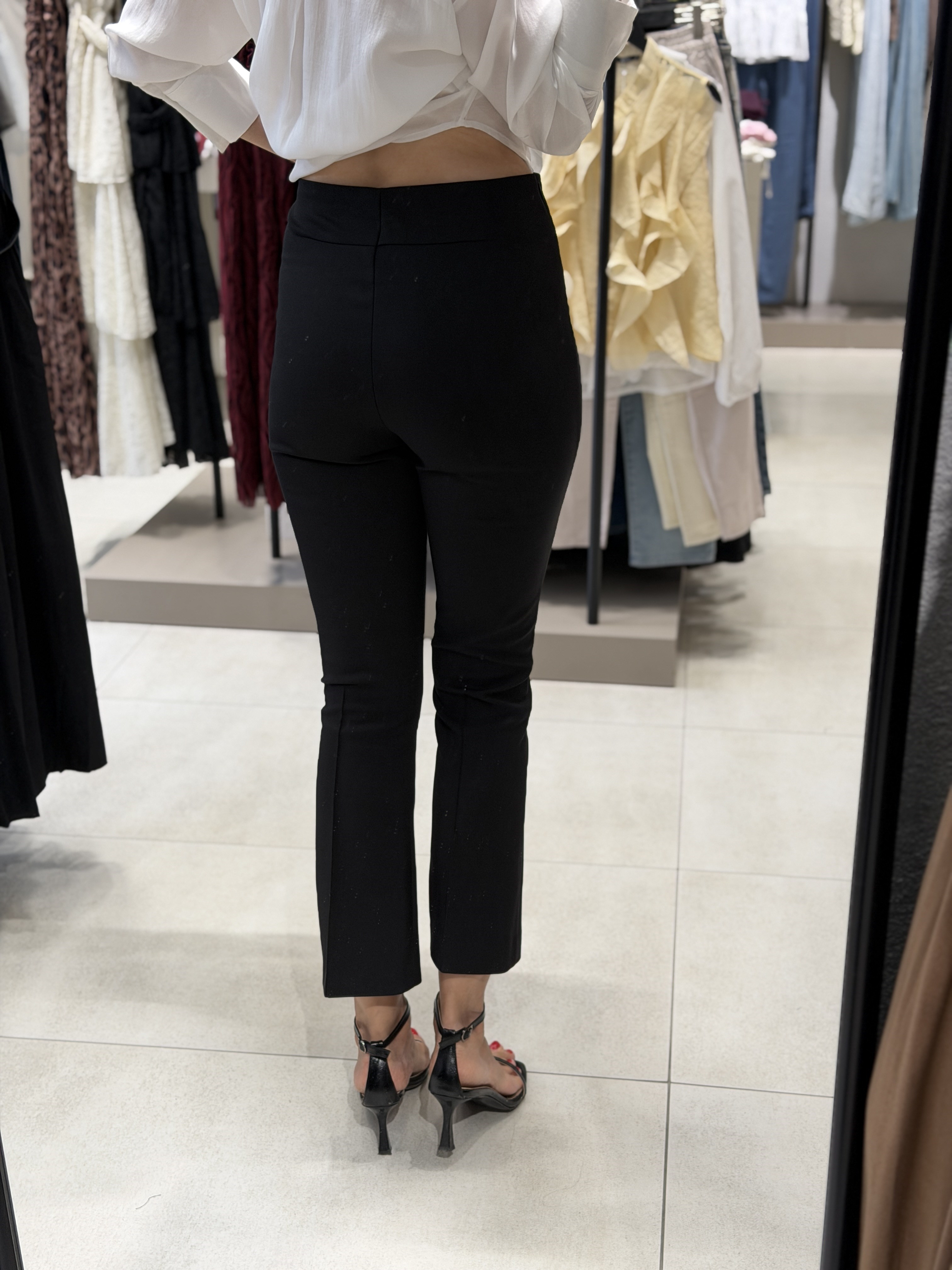 Mini Flare Pantolon SİYAH