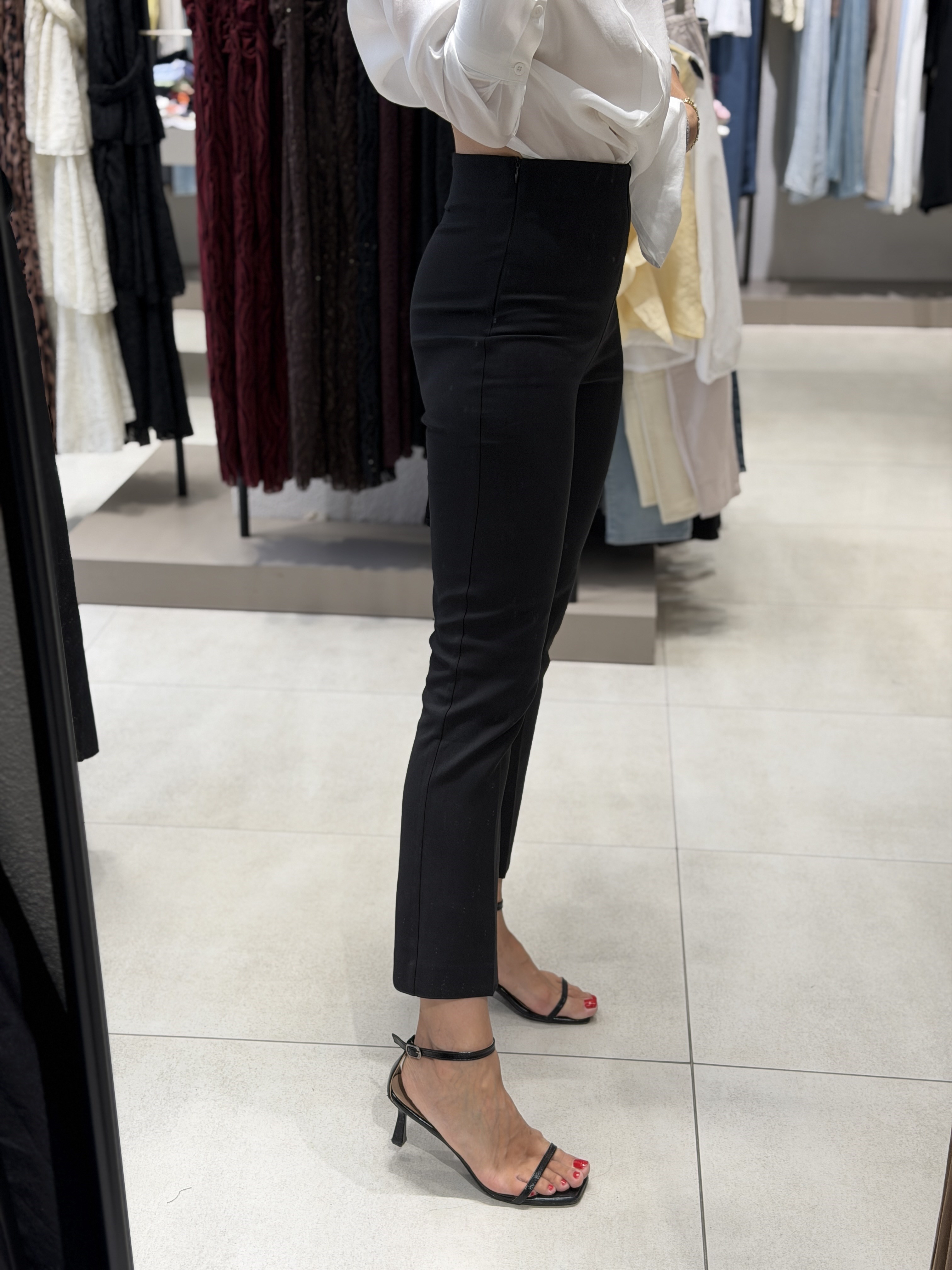 Mini Flare Pantolon SİYAH