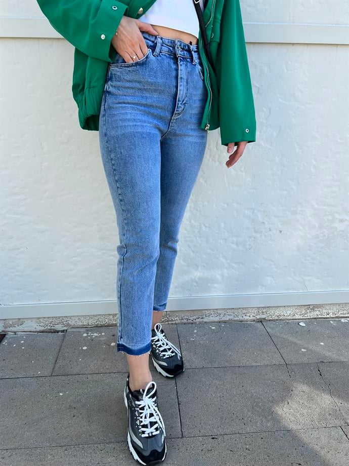 Orj Marka Paça Detay Yüksek Bel Jean