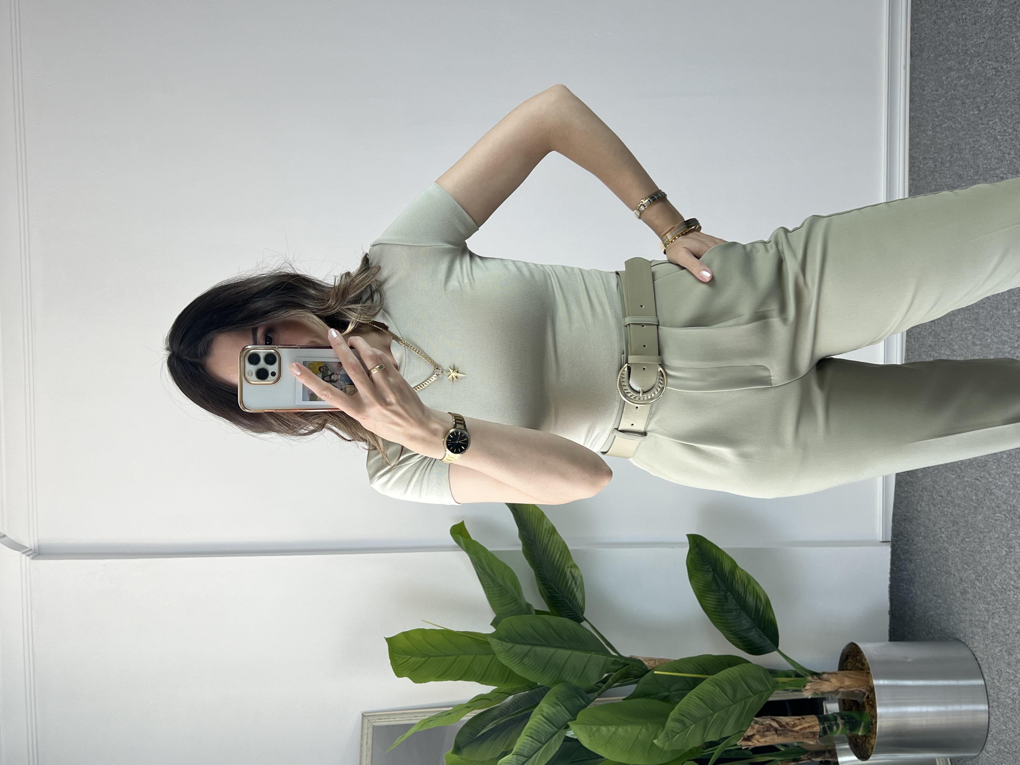 Orjinal Marka Mint Crop Tshırt