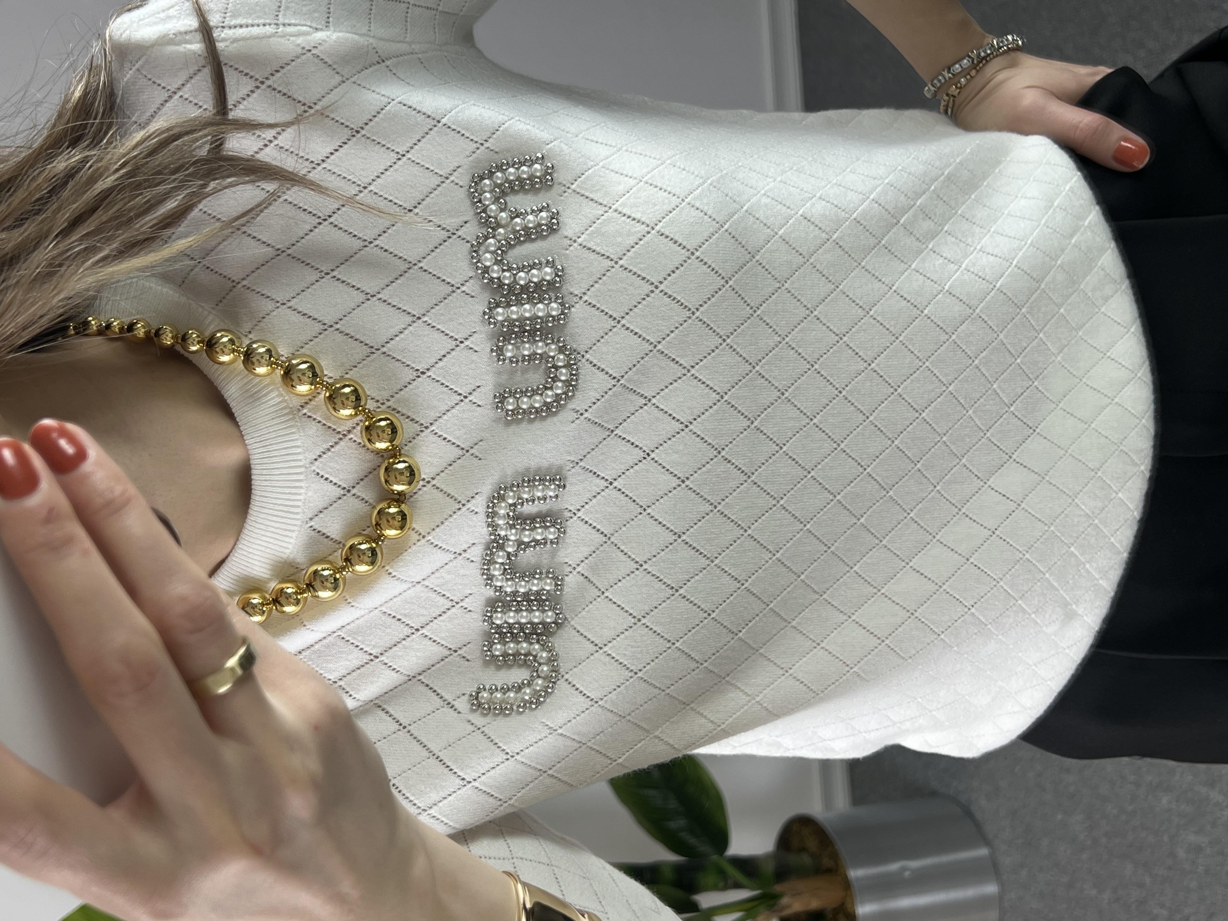 Orjinal Marka Muadili Beyaz Pamuk Tshirt