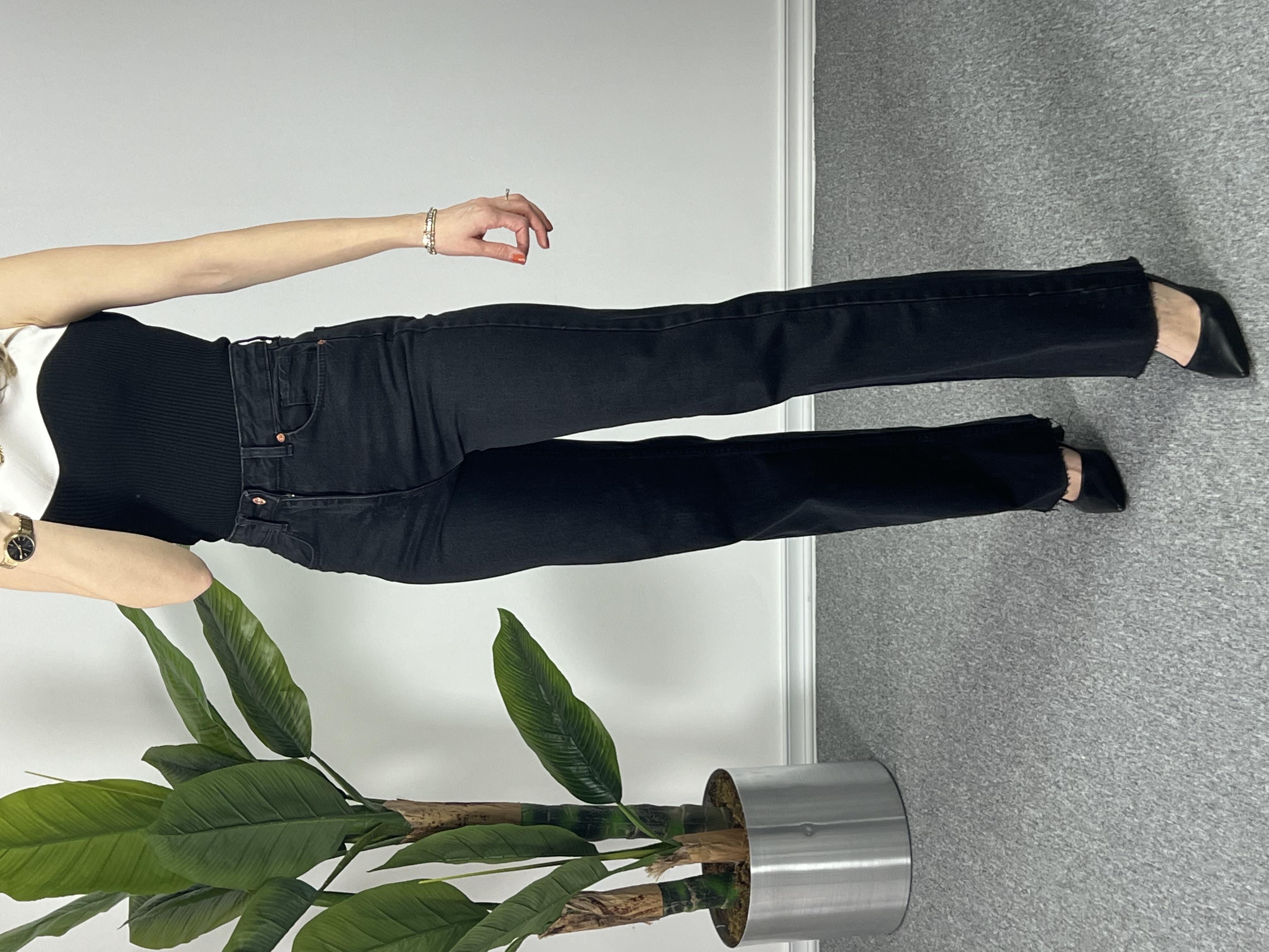 Orjinal Marka Siyah Palazzo Jean