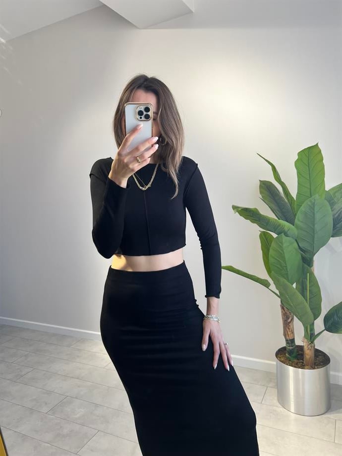 Yumuşak Doku Crop Haki Takım