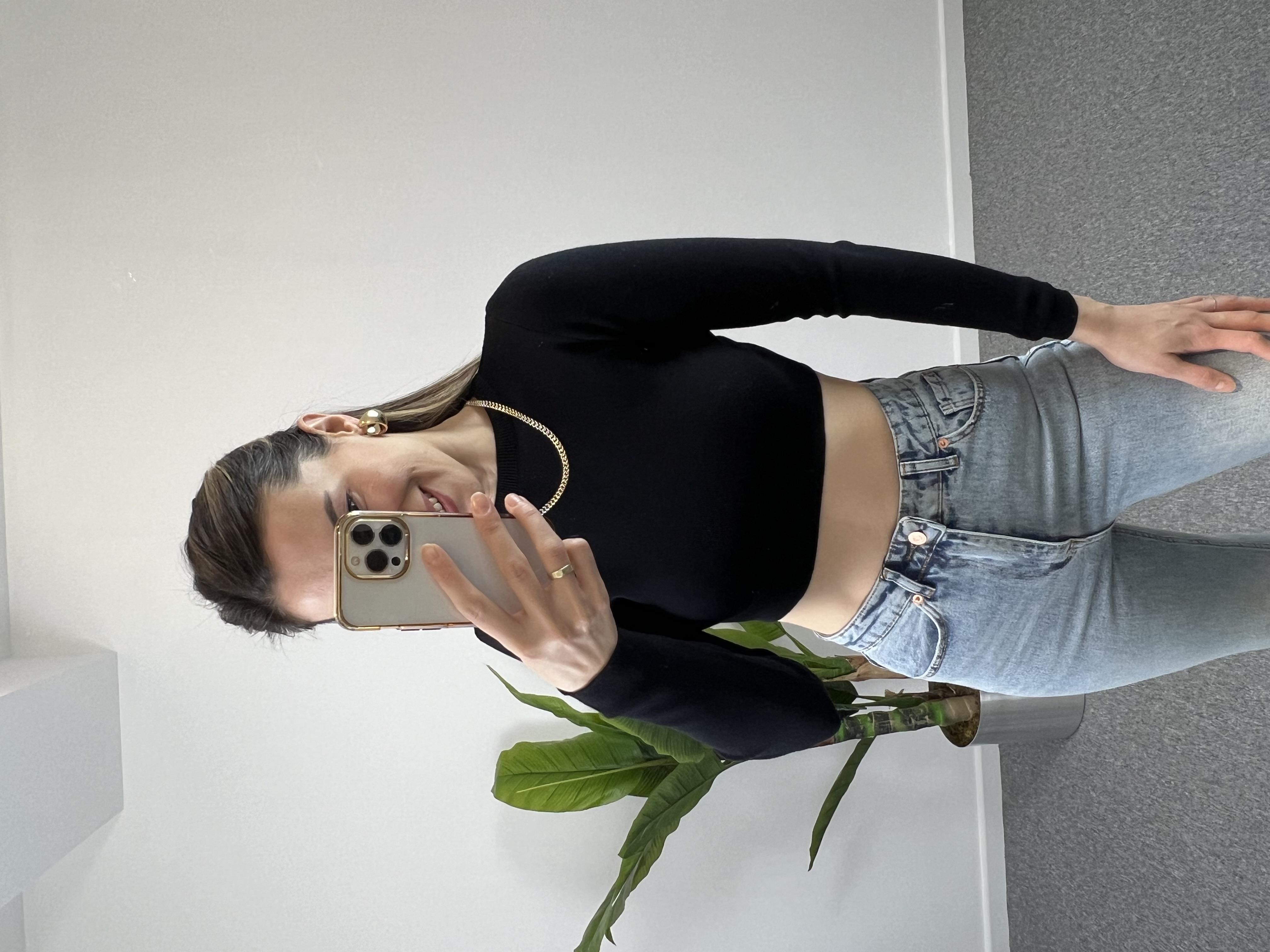 Orjinal Marka Yumuşak Doku Crop Kazak