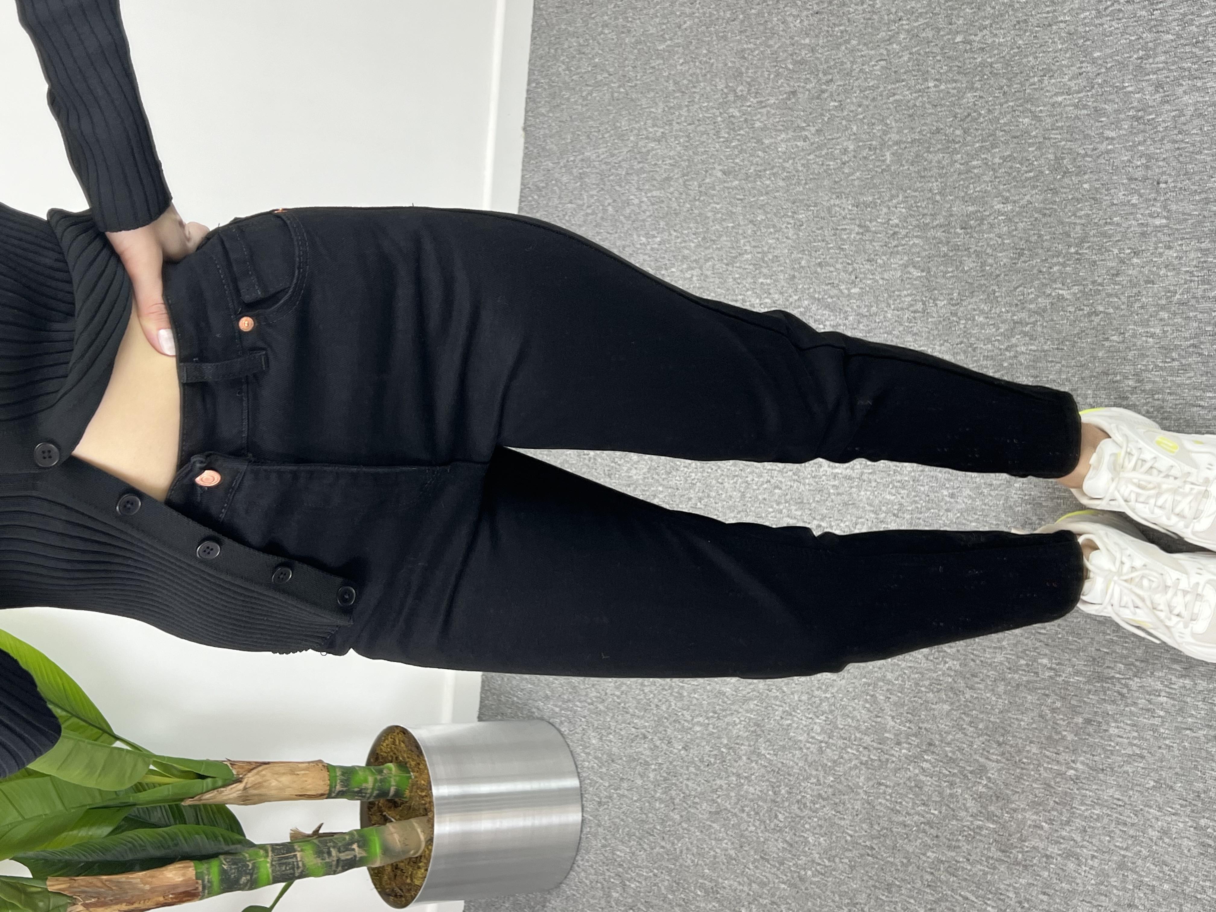 Orjinal Marka ZR Siyah Mom Jean