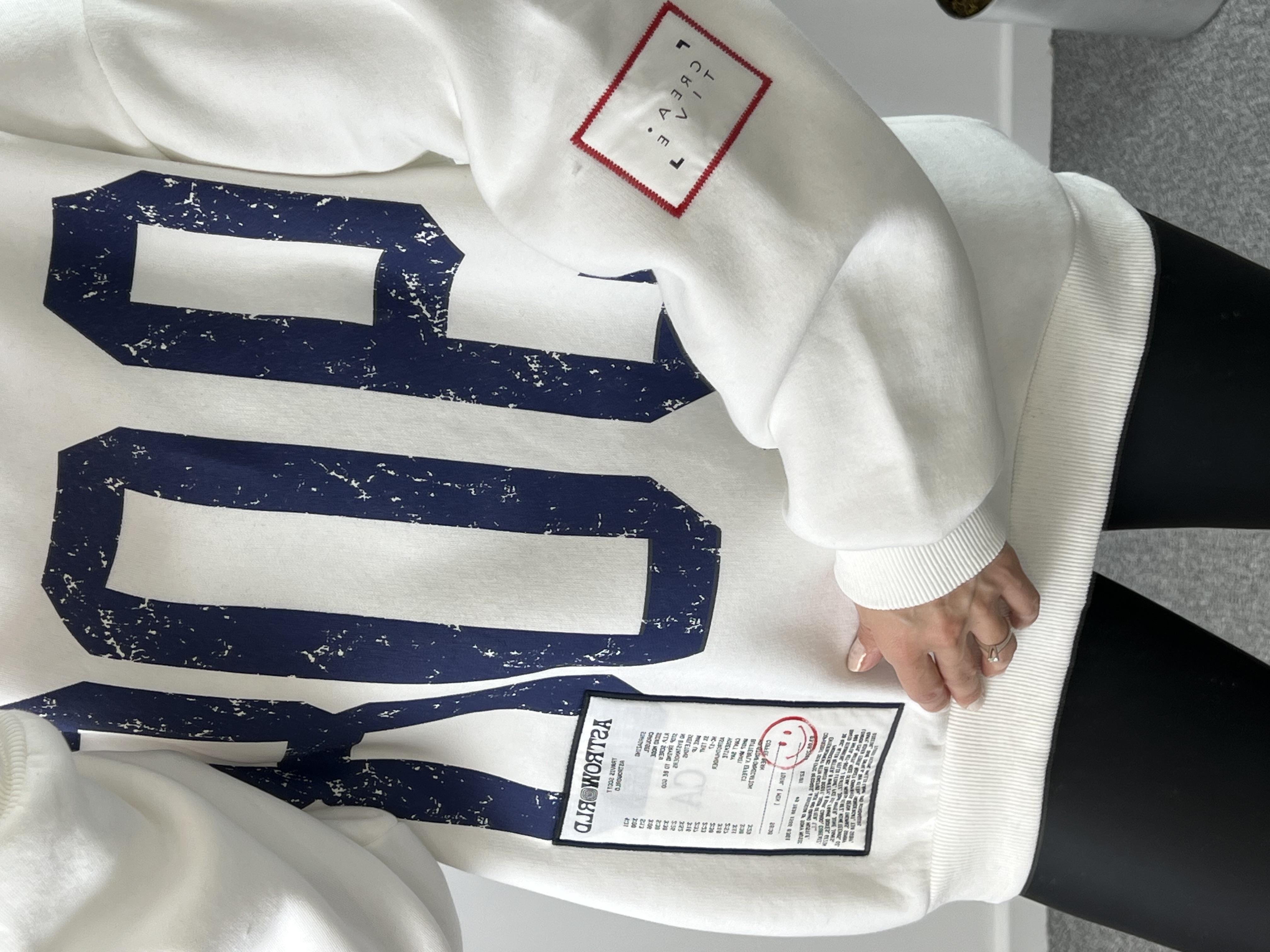 Owersize Baskılı Sweat 