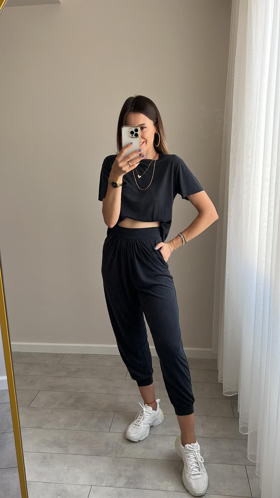 Modal Kumaş Kısa Kollu Takım