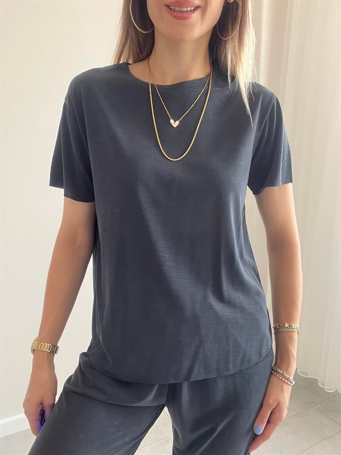 Modal Kumaş Kısa Kollu Takım