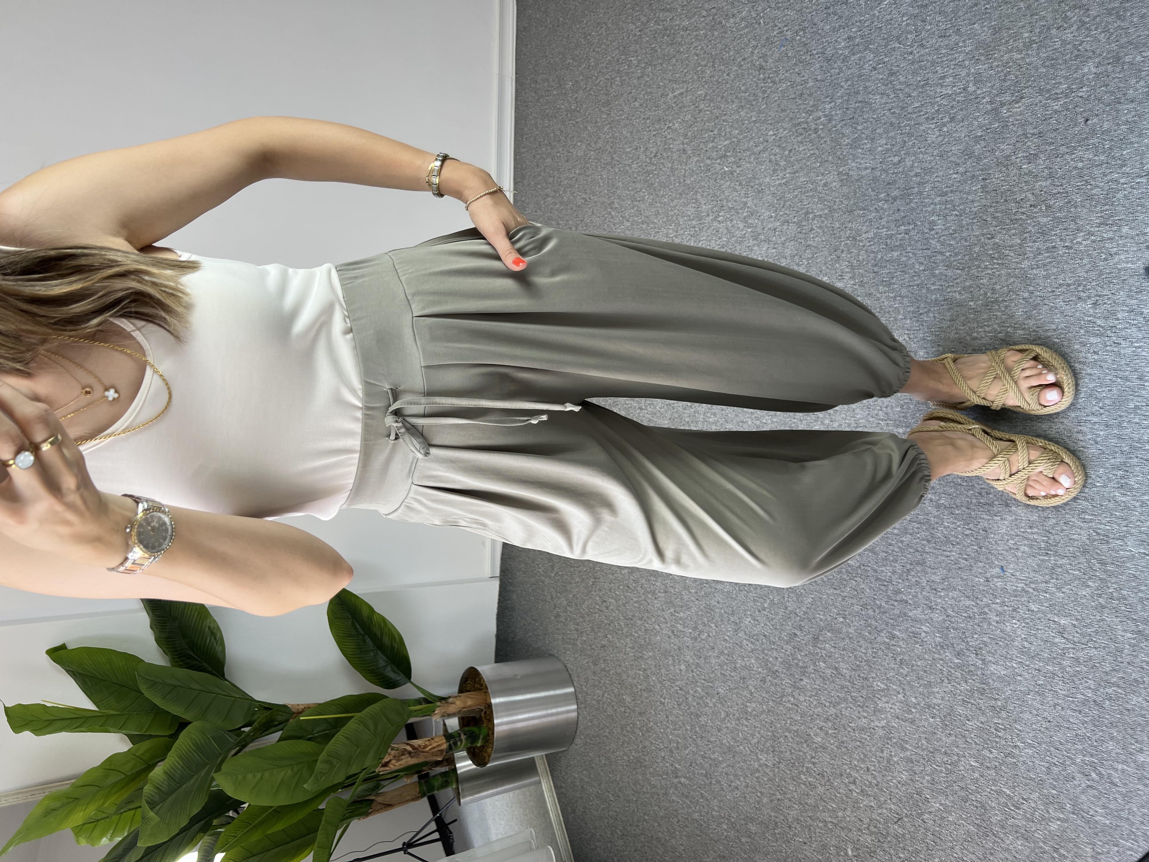 Paçası Lastikli Çağla Modal Şalvar